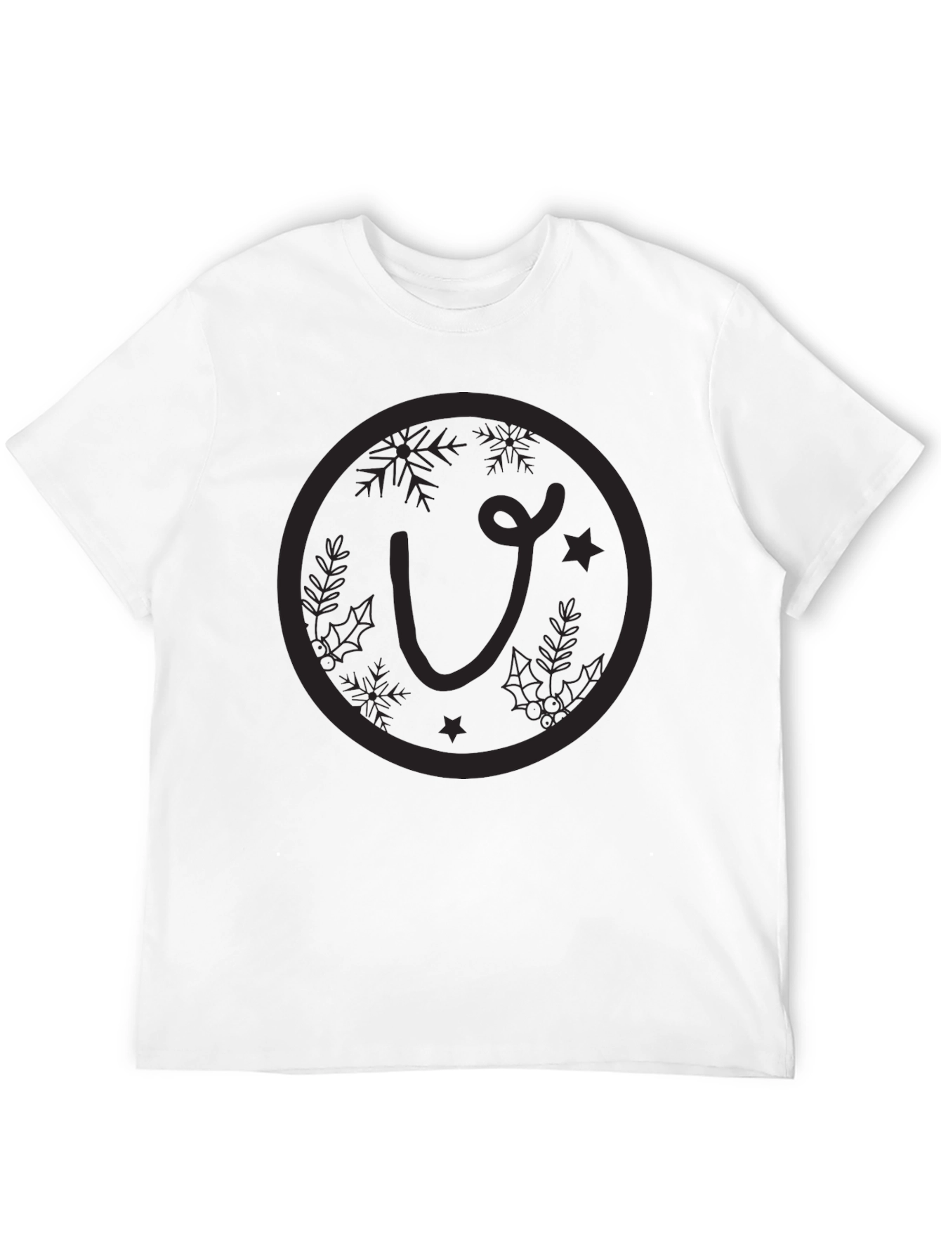 Festive Initial Tee - Holiday Style