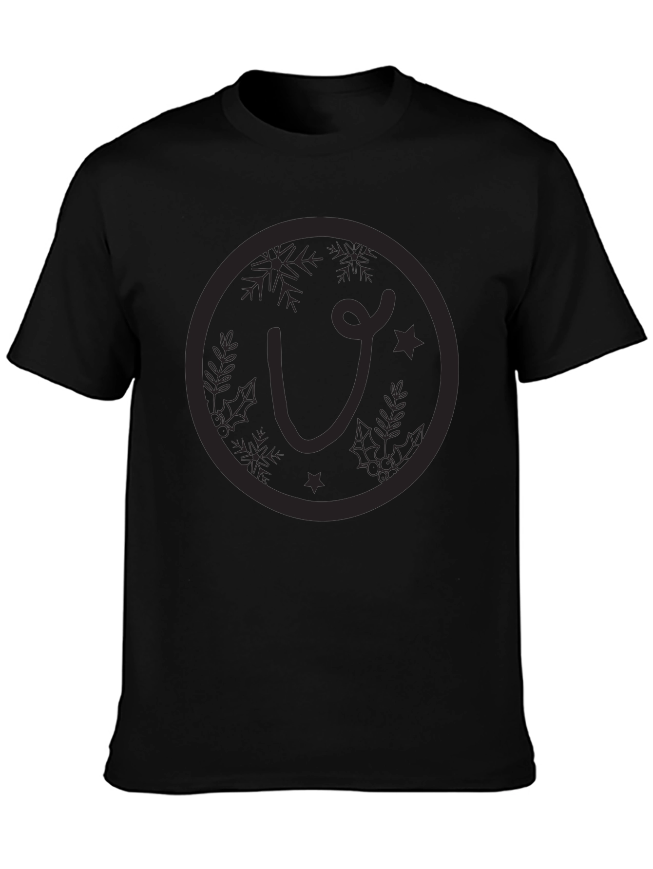 Festive Initial Tee - Holiday Style
