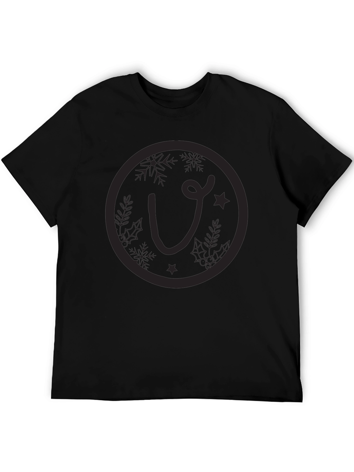 Festive Initial Tee - Holiday Style