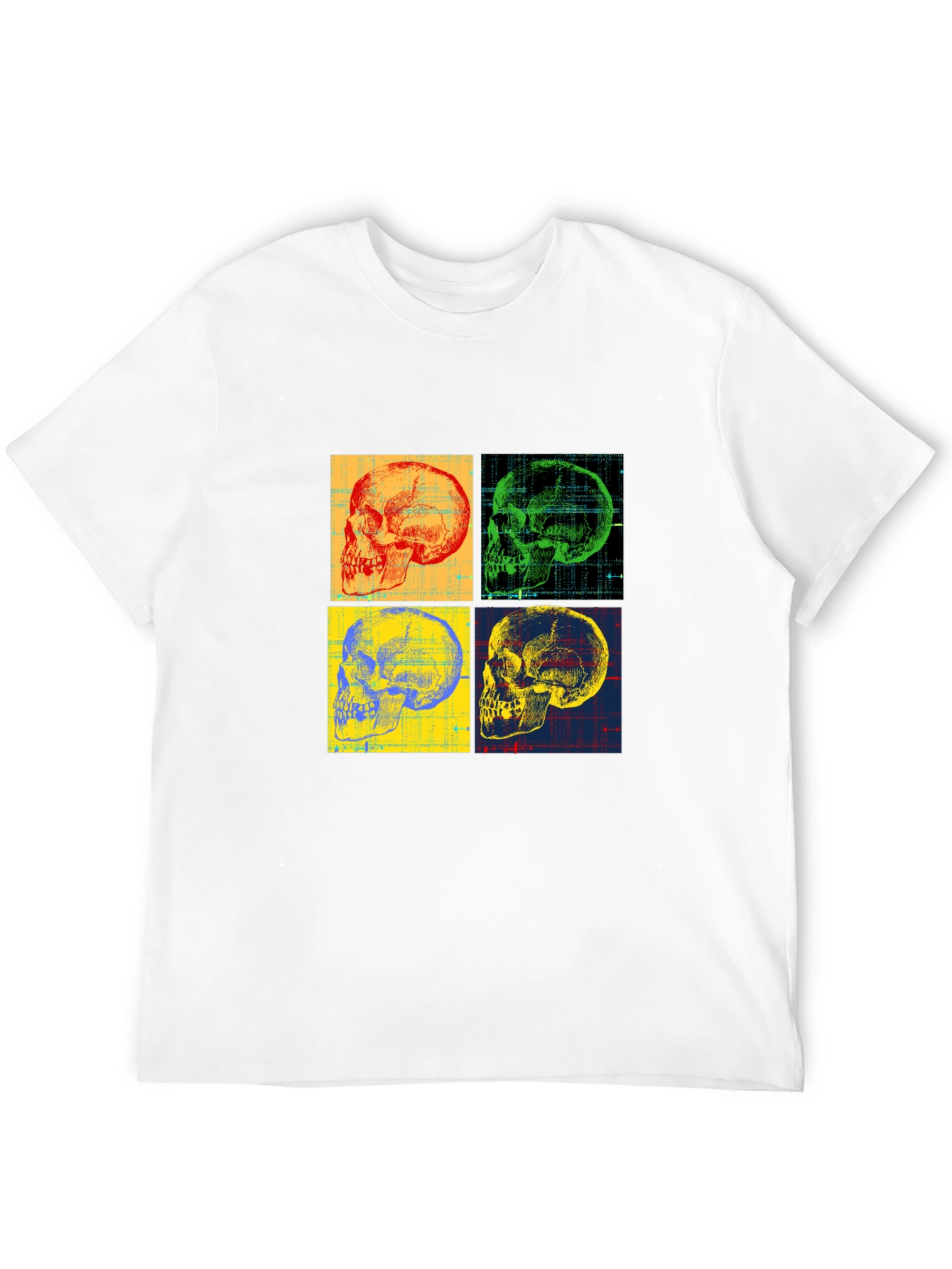 Skull Pop Art Graphic T-Shirt