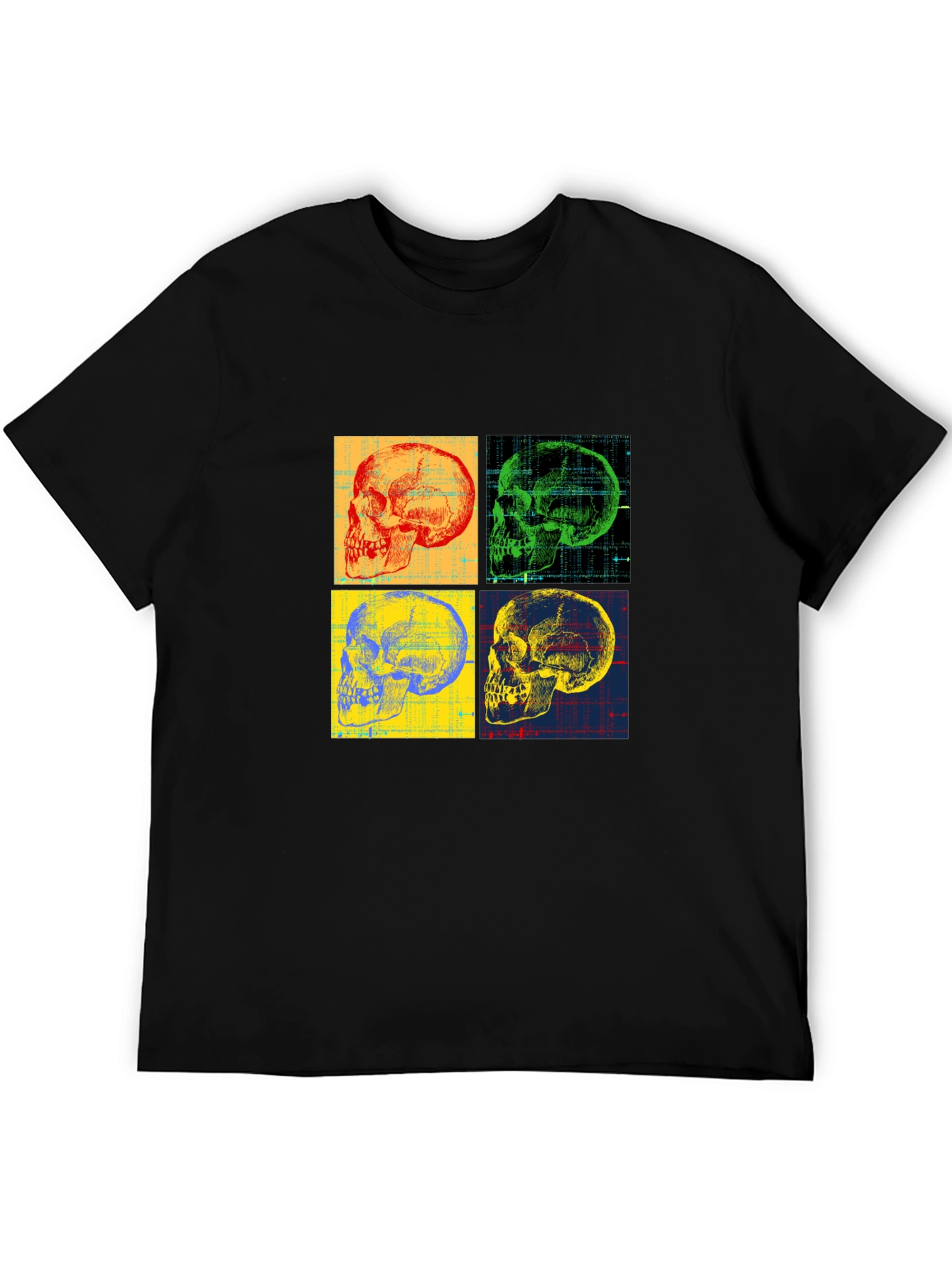 Skull Pop Art Graphic T-Shirt