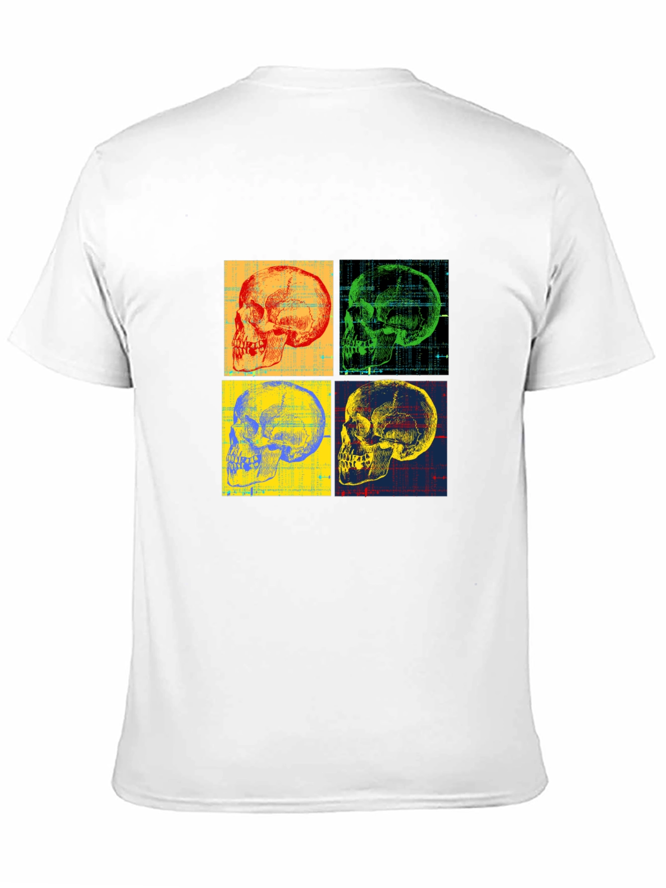 Skull Pop Art Graphic T-Shirt