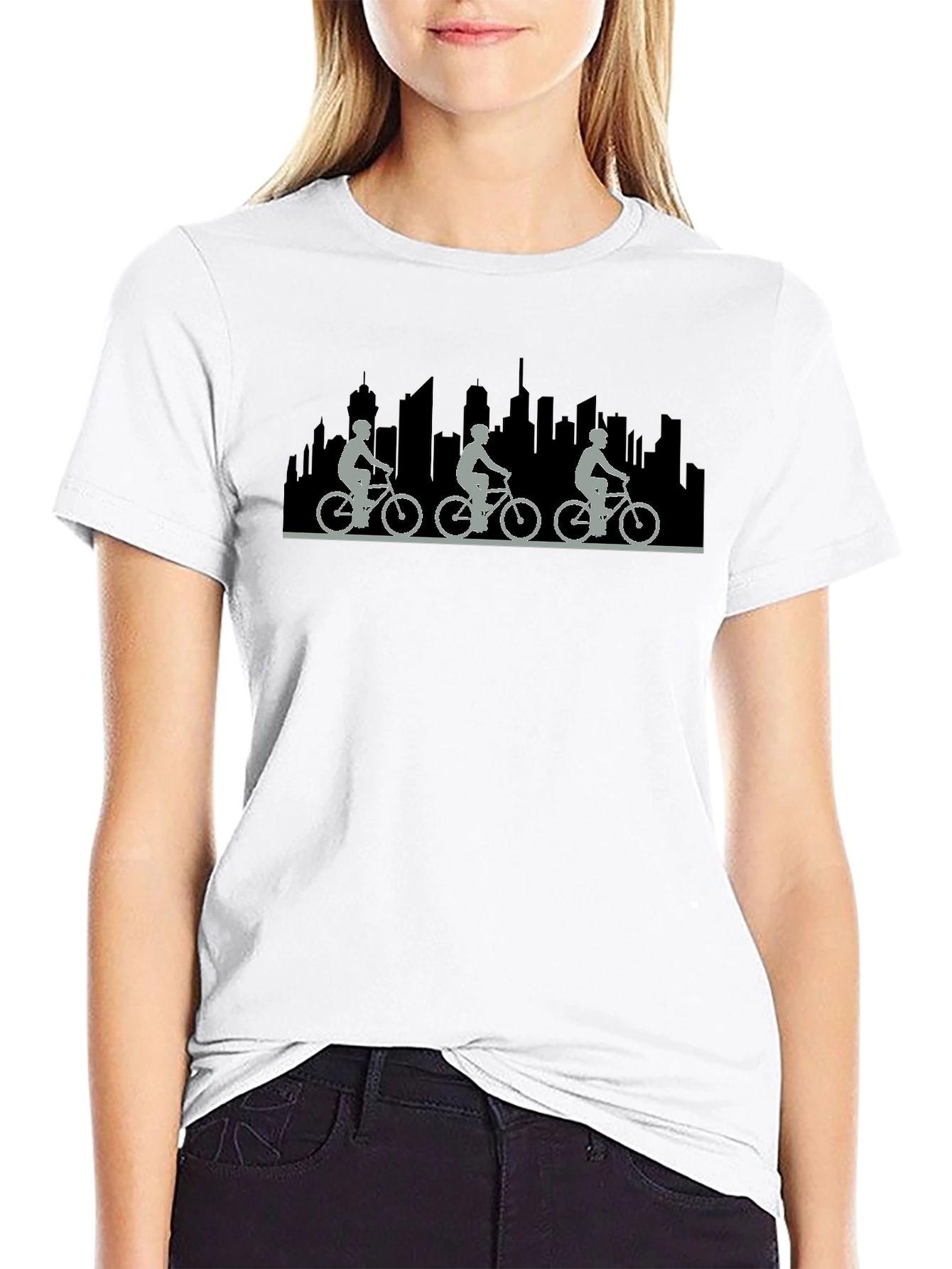 City Biker T-Shirt - Urban Cycling Style