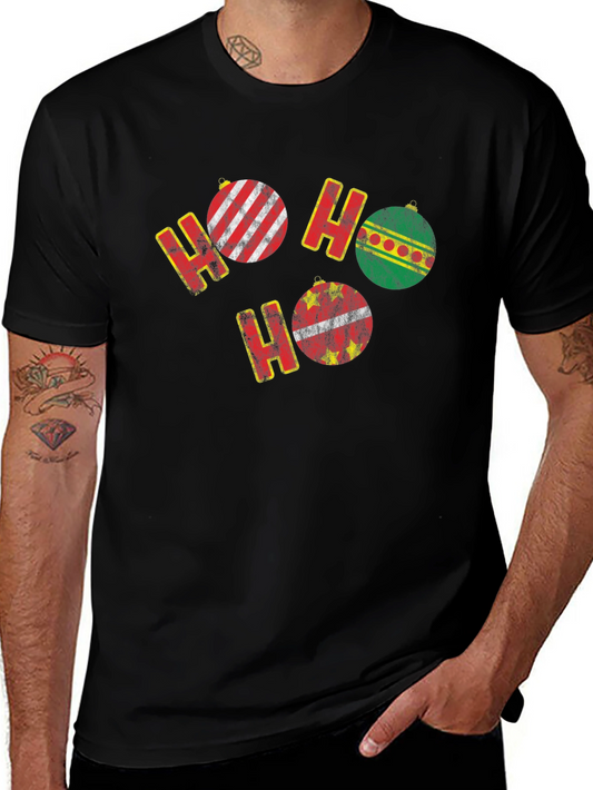 Festive Ho Ho Ho Christmas Ornament T-Shirt