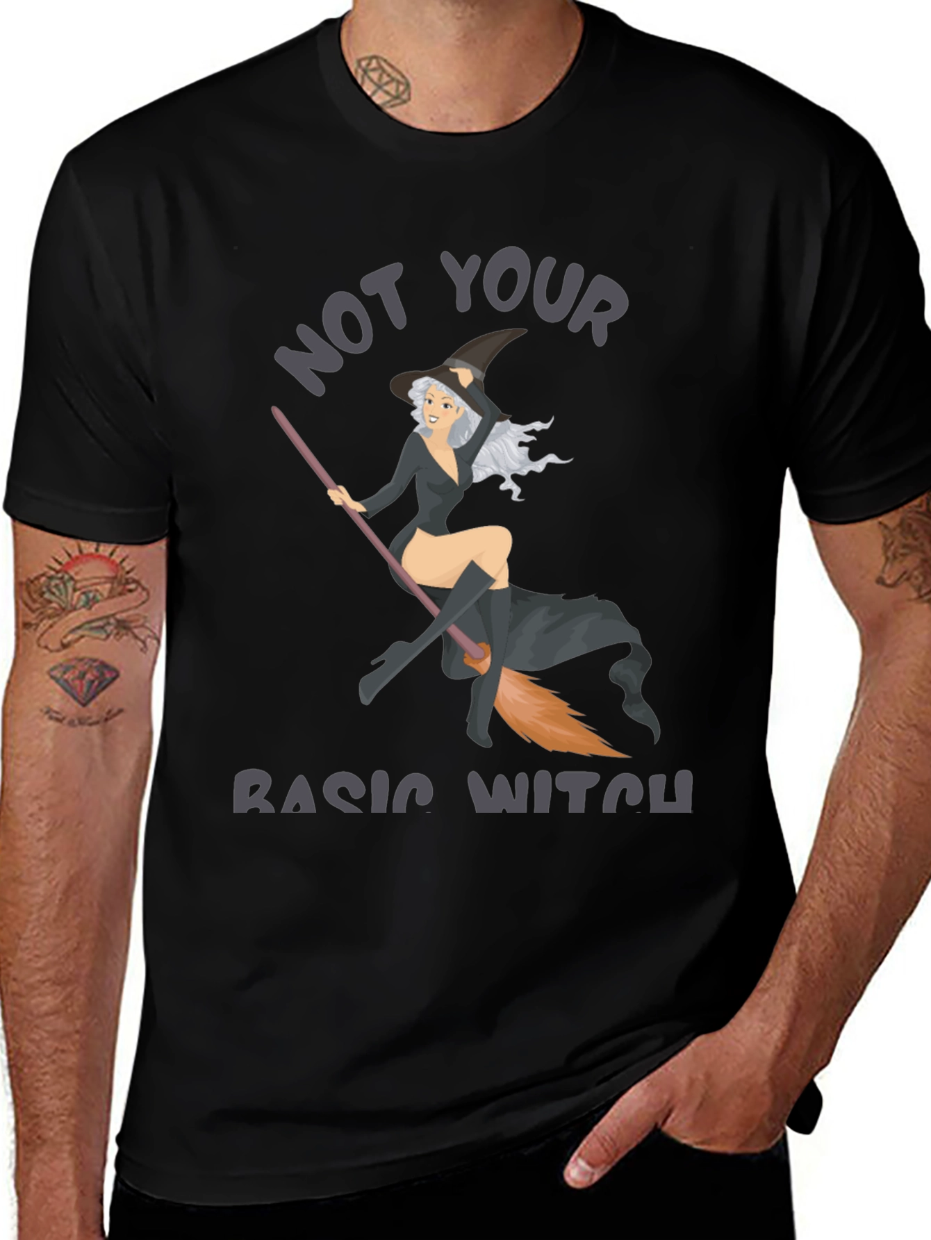 Not Your Basic Witch Graphic Tee