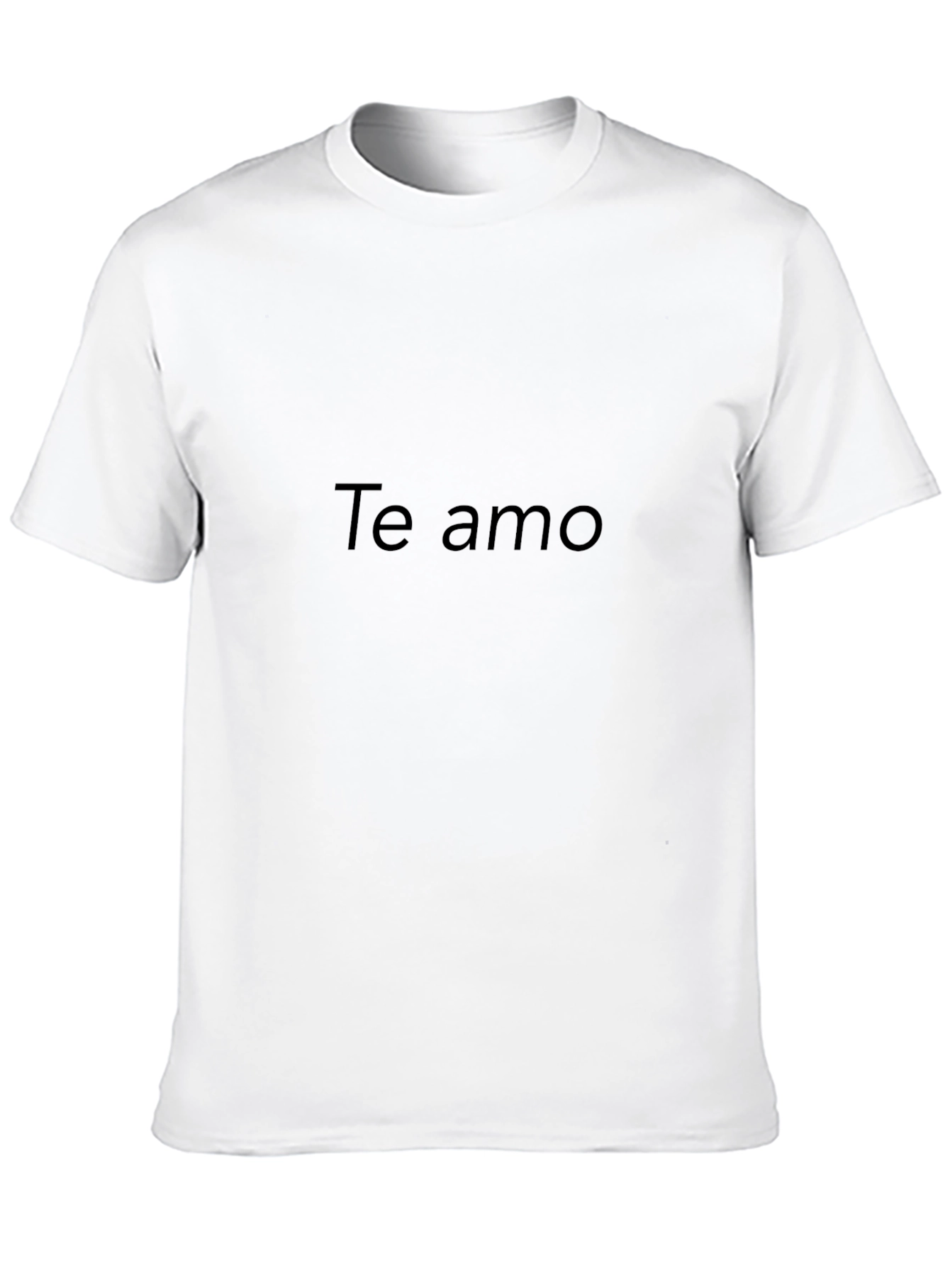 Te Amo Black Graphic Tee - Express Your Love!