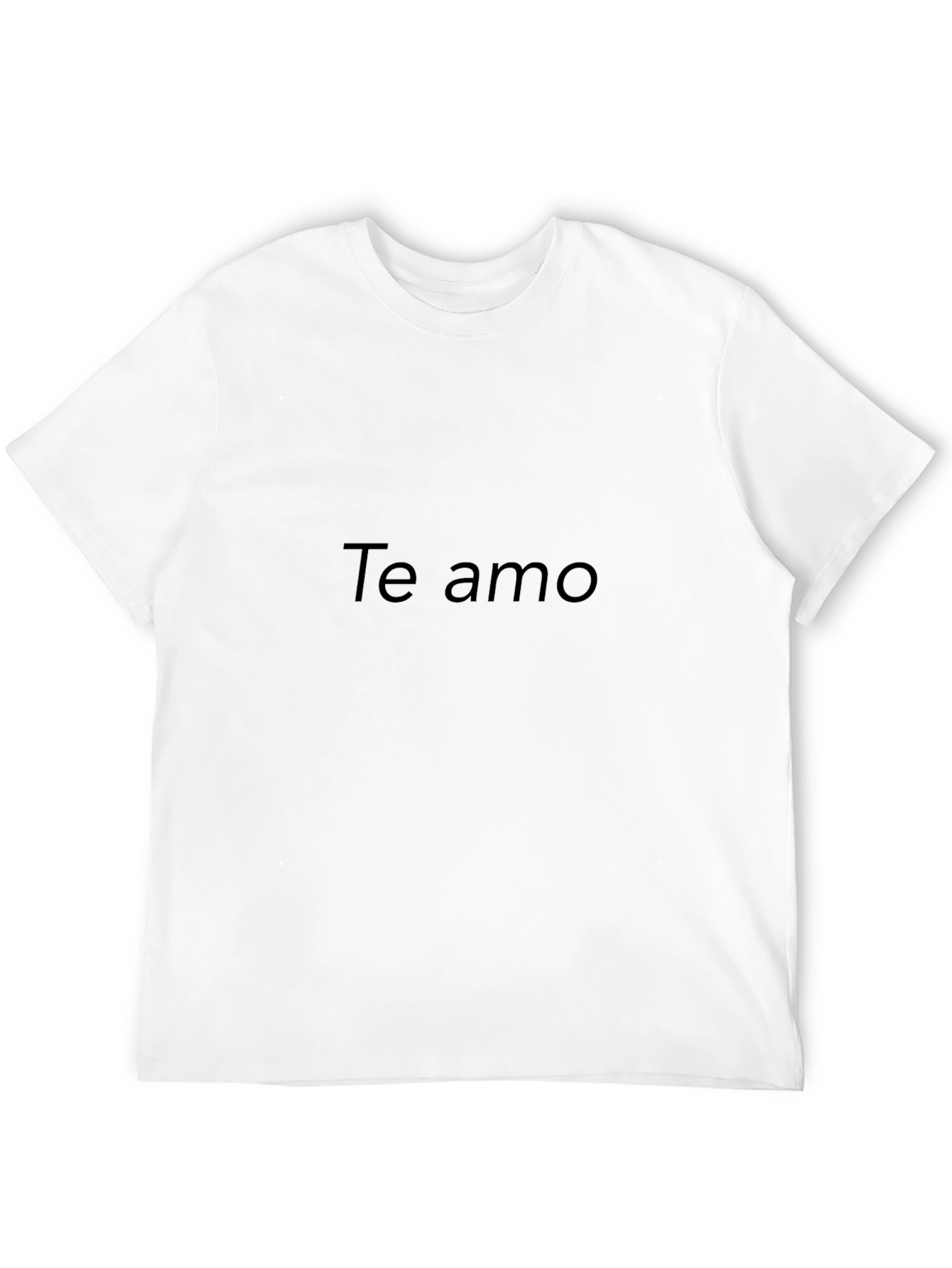 Te Amo Black Graphic Tee - Express Your Love!