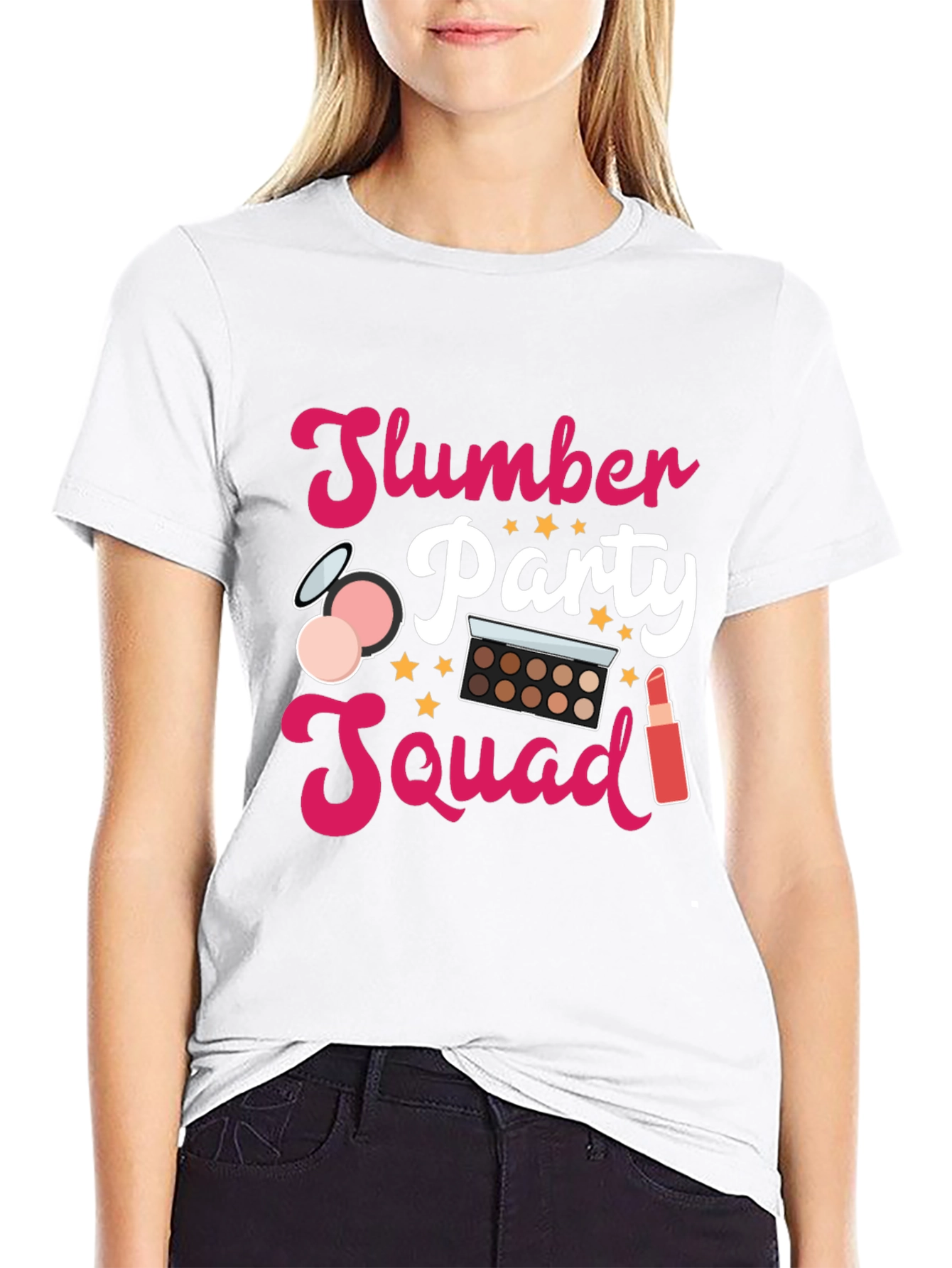 Slumber Party Squad Tee - Makeup & Fun!