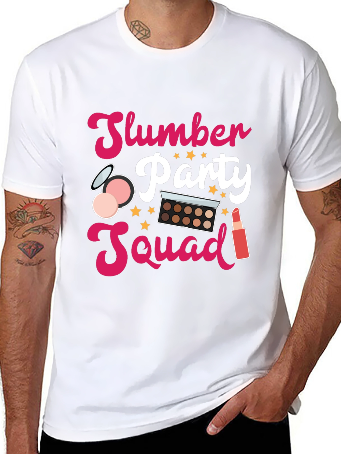 Slumber Party Squad Tee - Makeup & Fun!