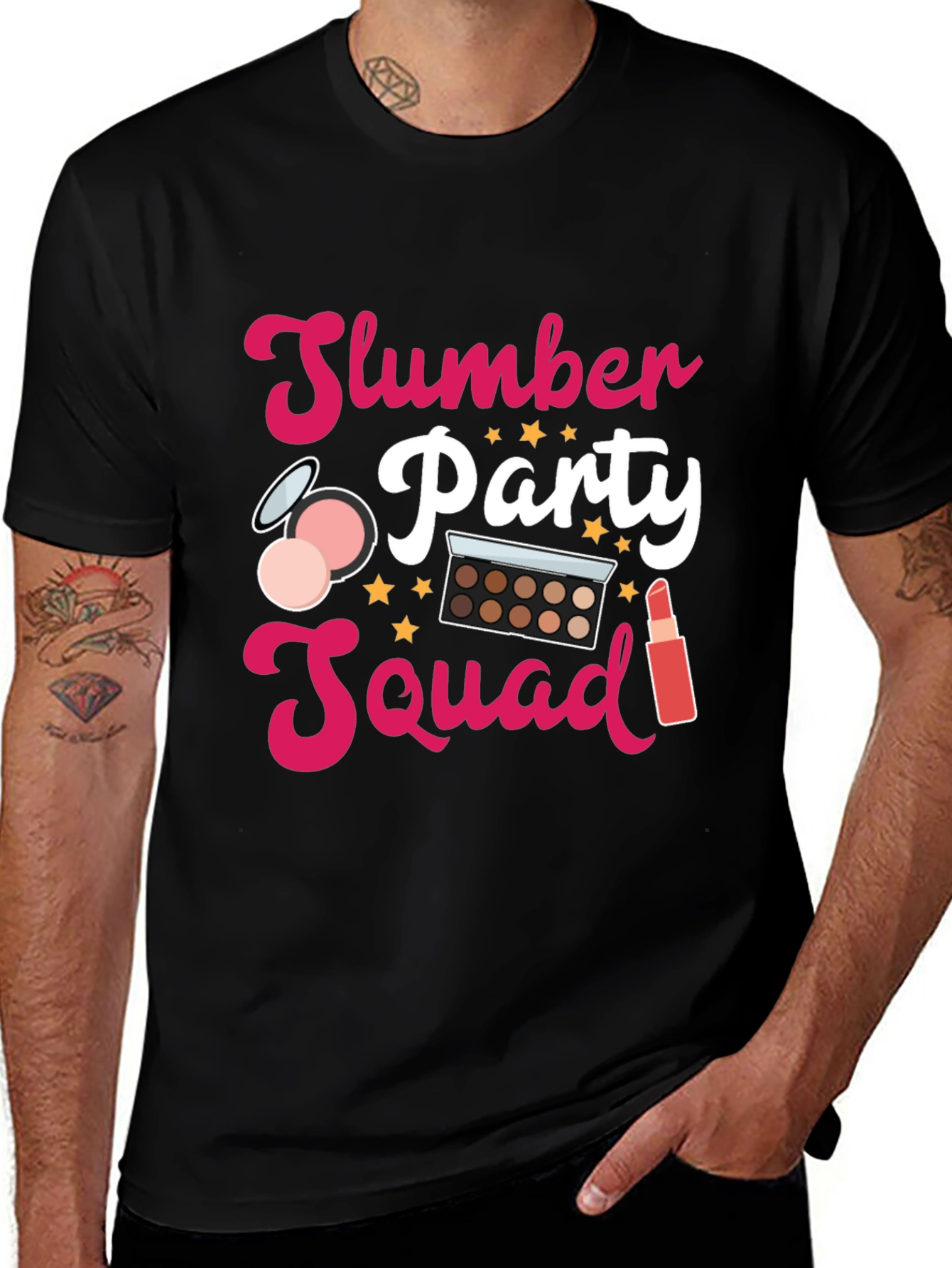Slumber Party Squad Tee - Makeup & Fun!