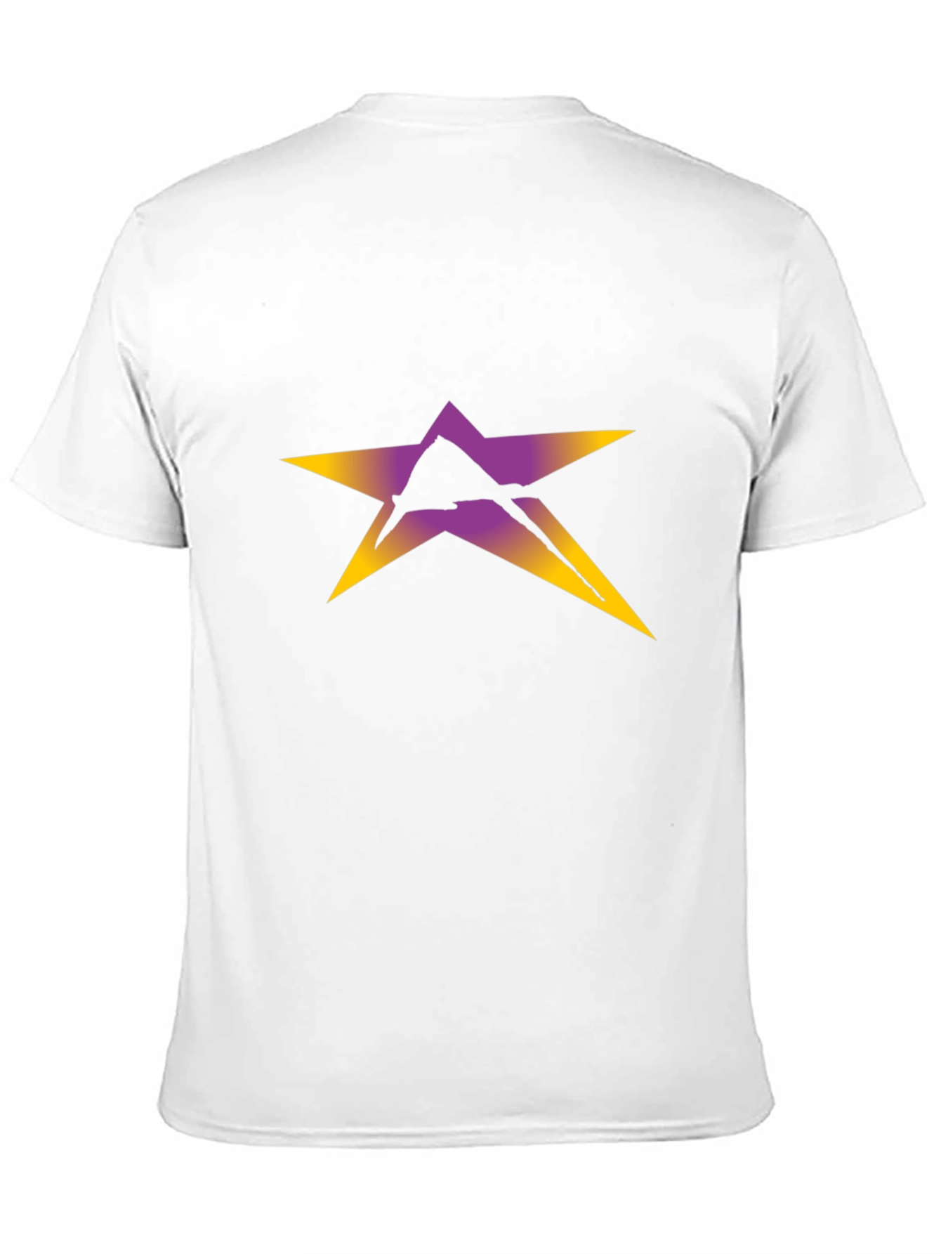 Stylish Black Tee with Star Graphic Print