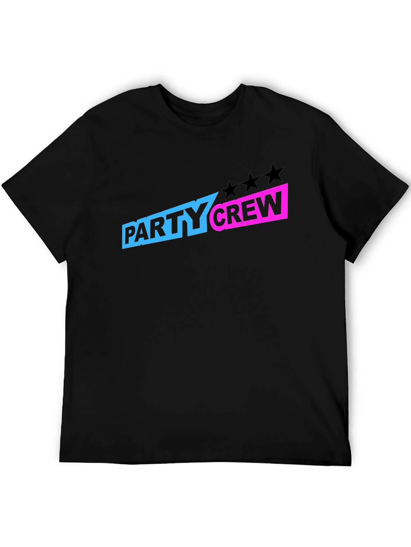 Party Crew Graphic T-Shirt - Black