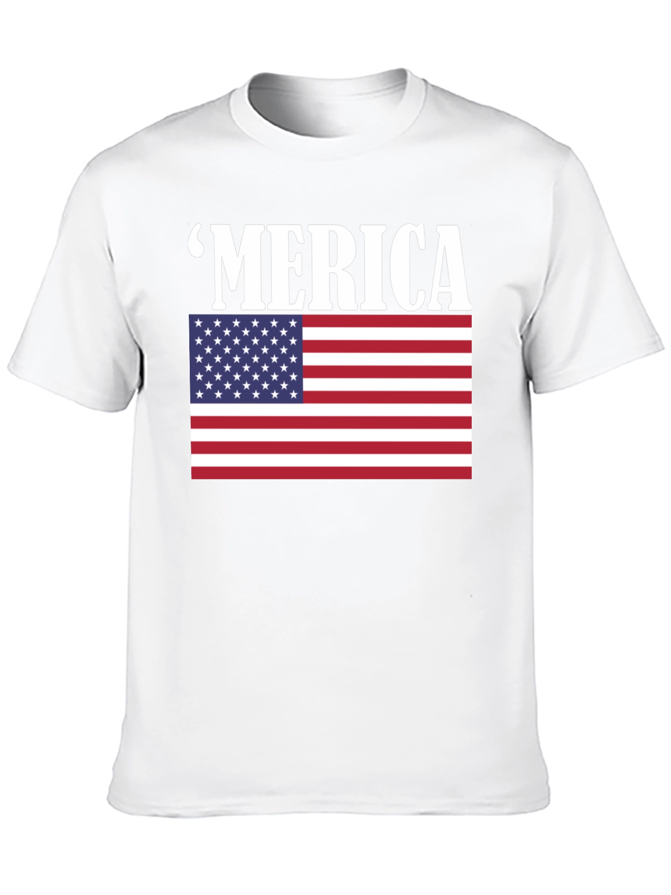Patriotic Merica T-Shirt - American Flag Graphic Tee