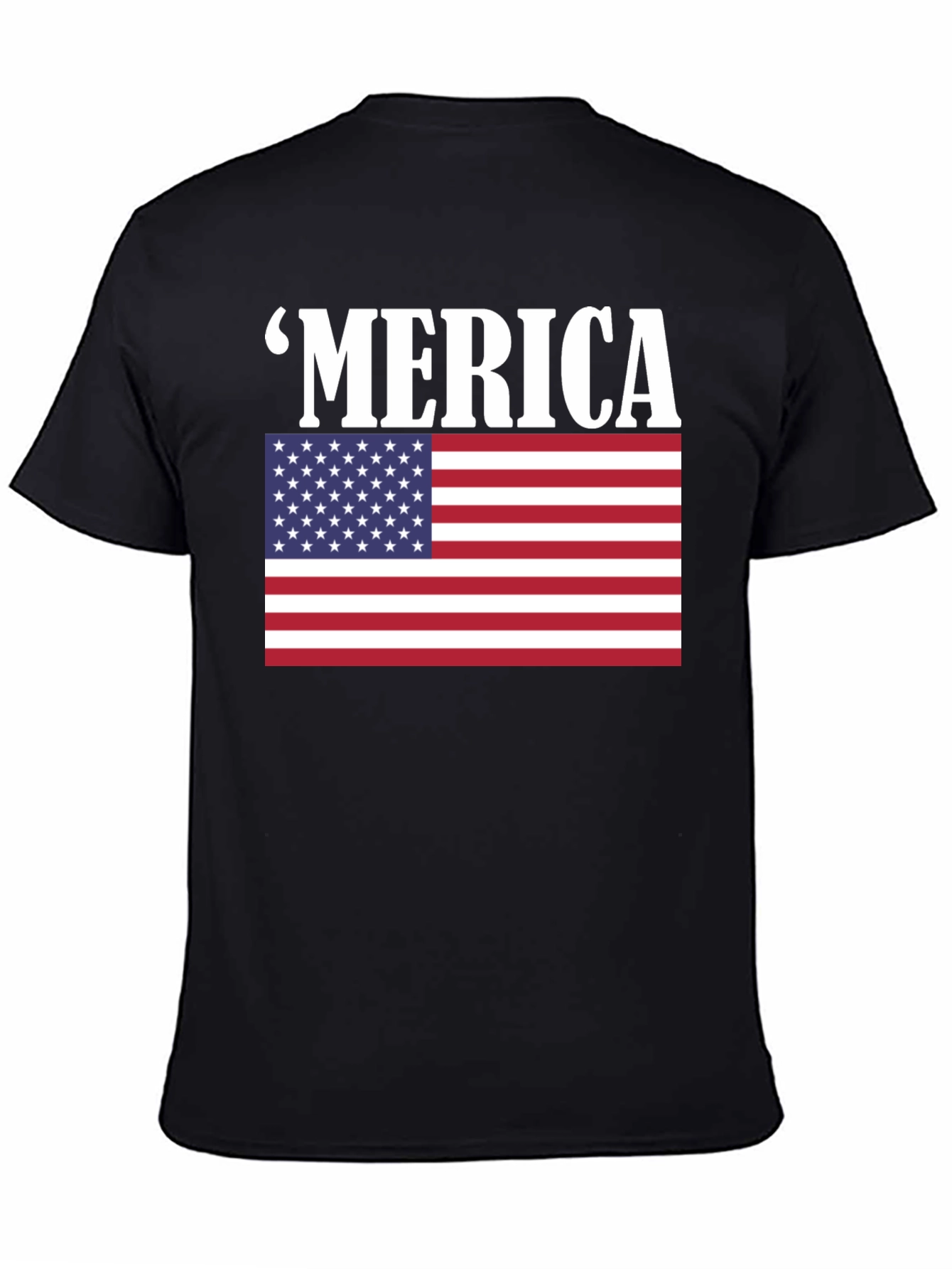 Patriotic Merica T-Shirt - American Flag Graphic Tee