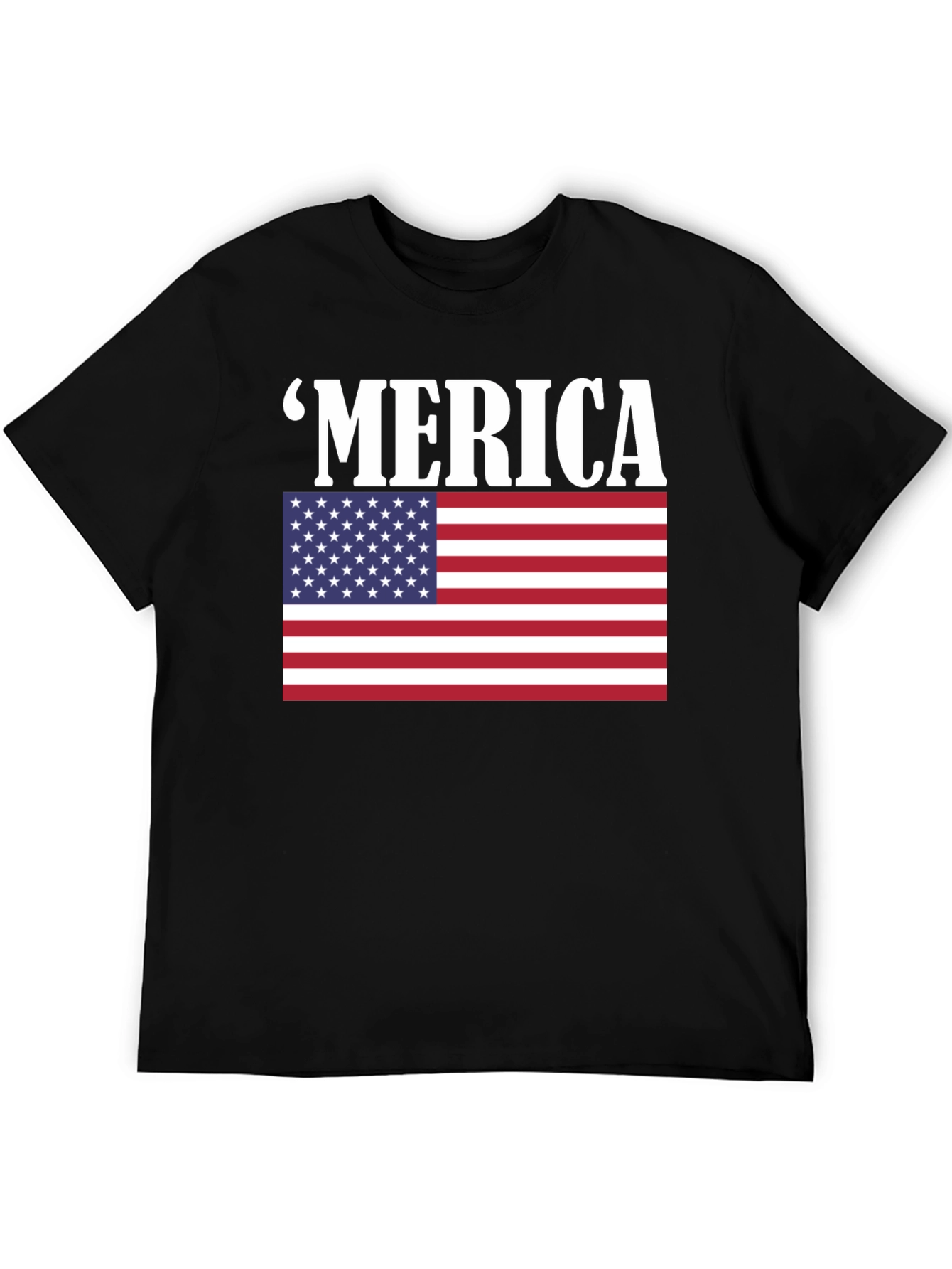 Patriotic Merica T-Shirt - American Flag Graphic Tee