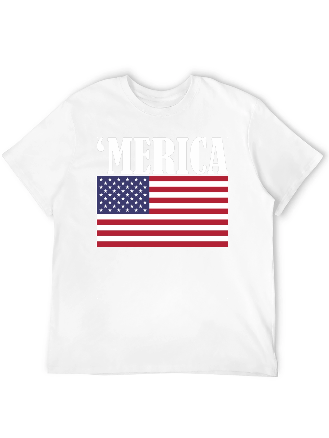 Patriotic Merica T-Shirt - American Flag Graphic Tee