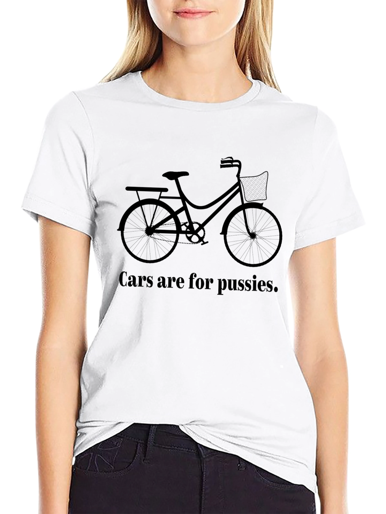 Cars Are For Pussies - Bicycle T-Shirt