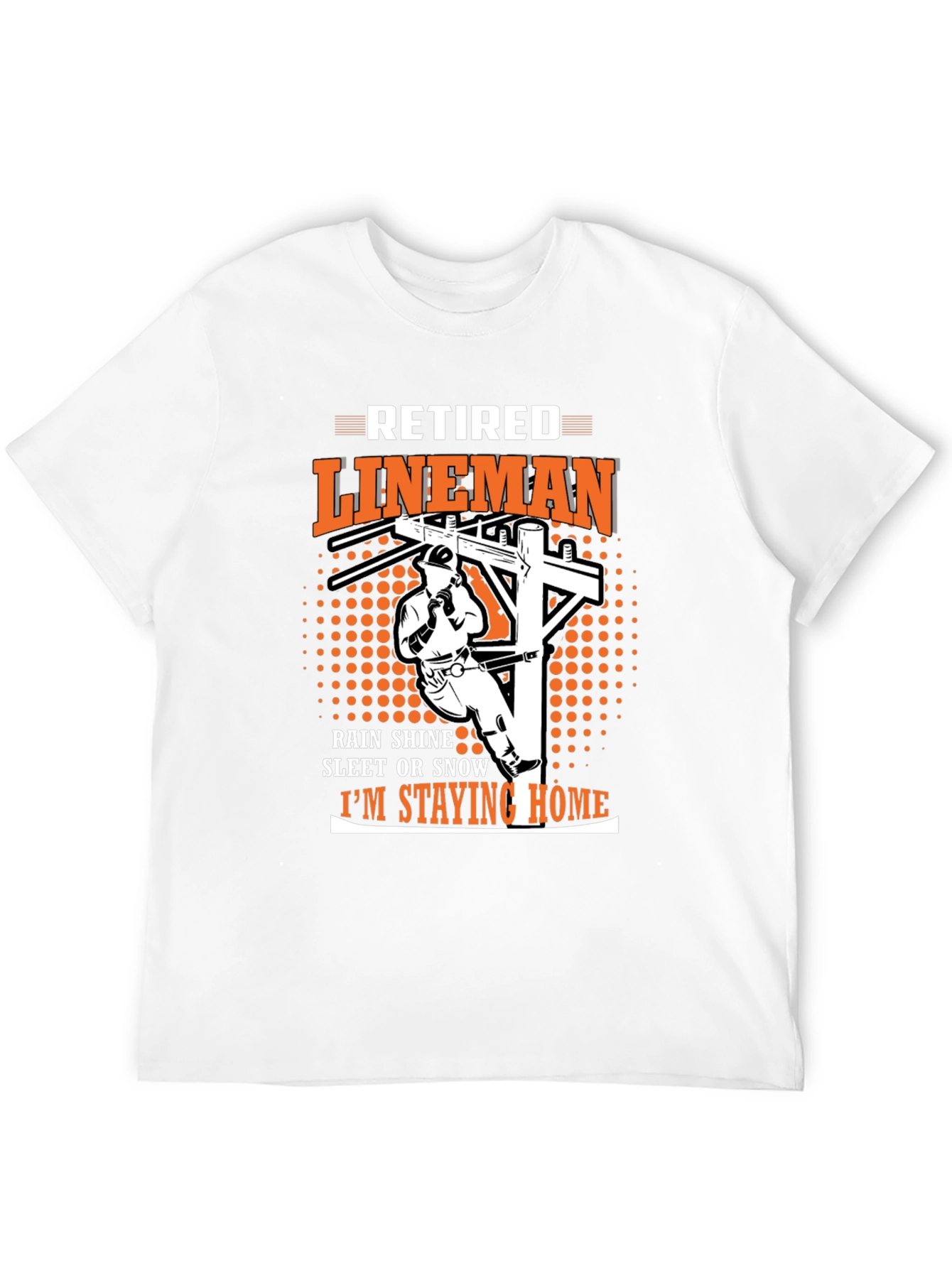 Retired Lineman Graphic T-Shirt