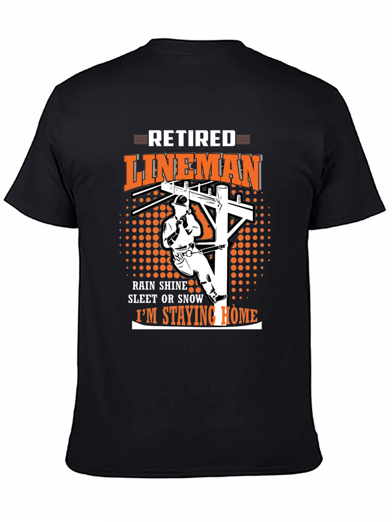 Retired Lineman Graphic T-Shirt