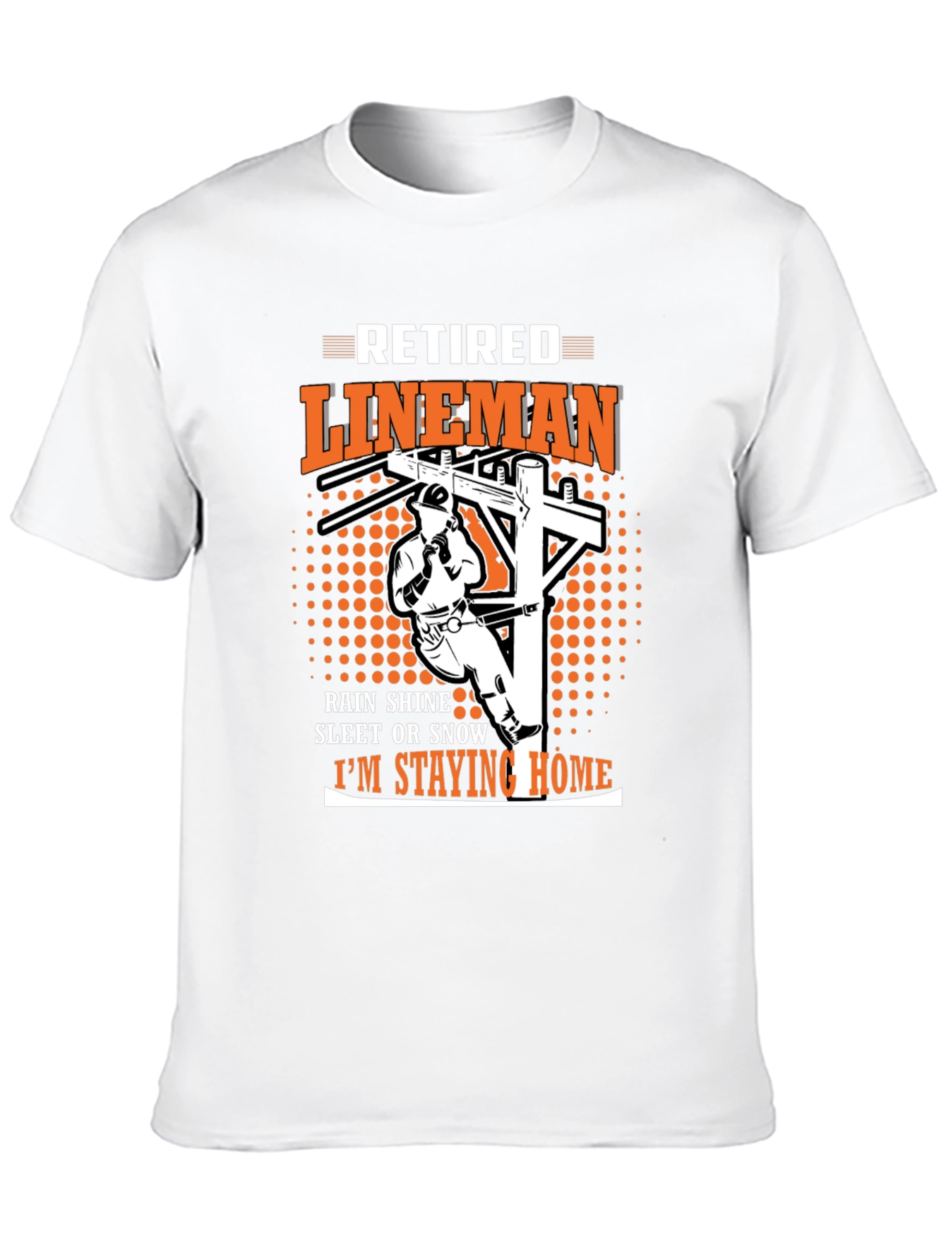 Retired Lineman Graphic T-Shirt