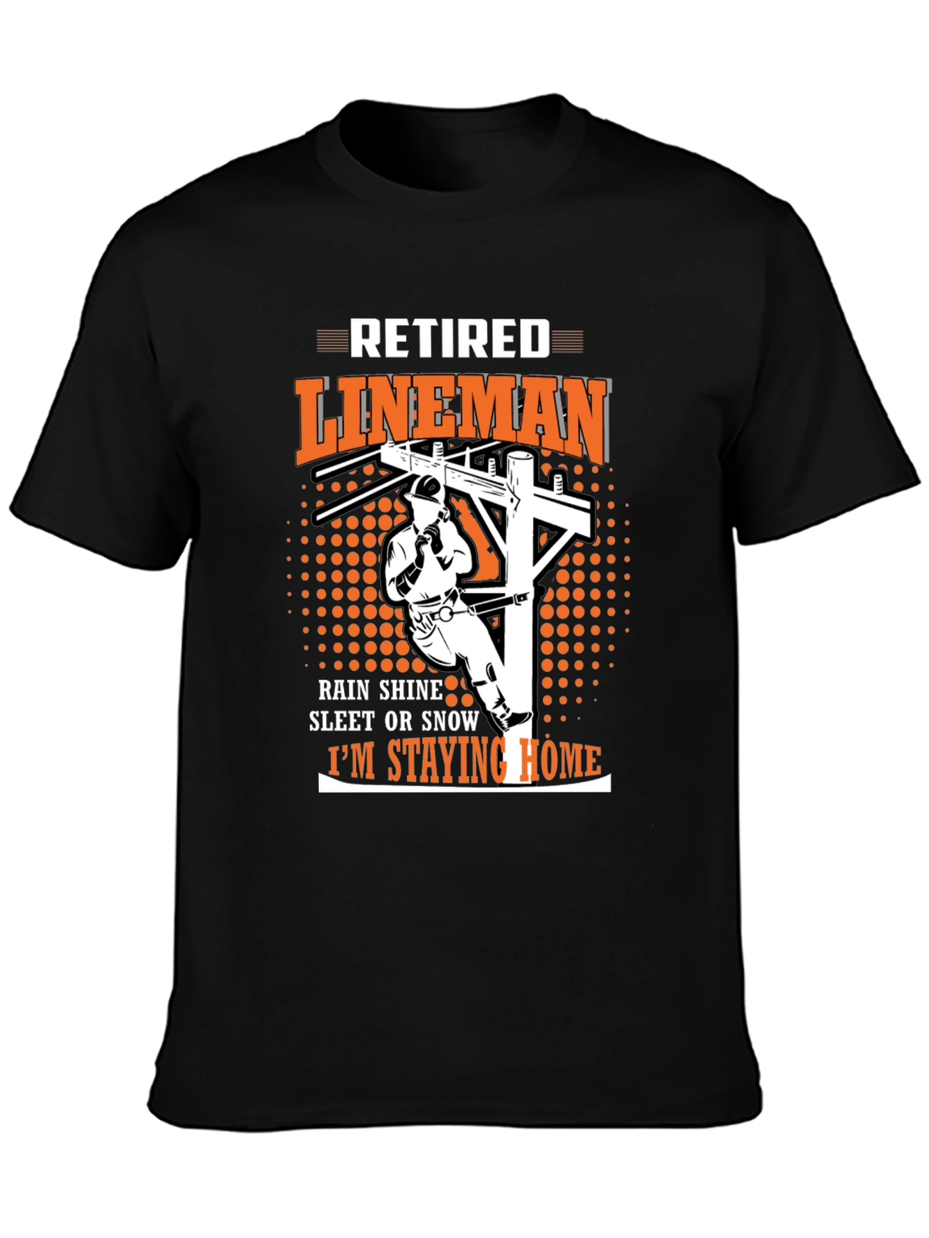 Retired Lineman Graphic T-Shirt