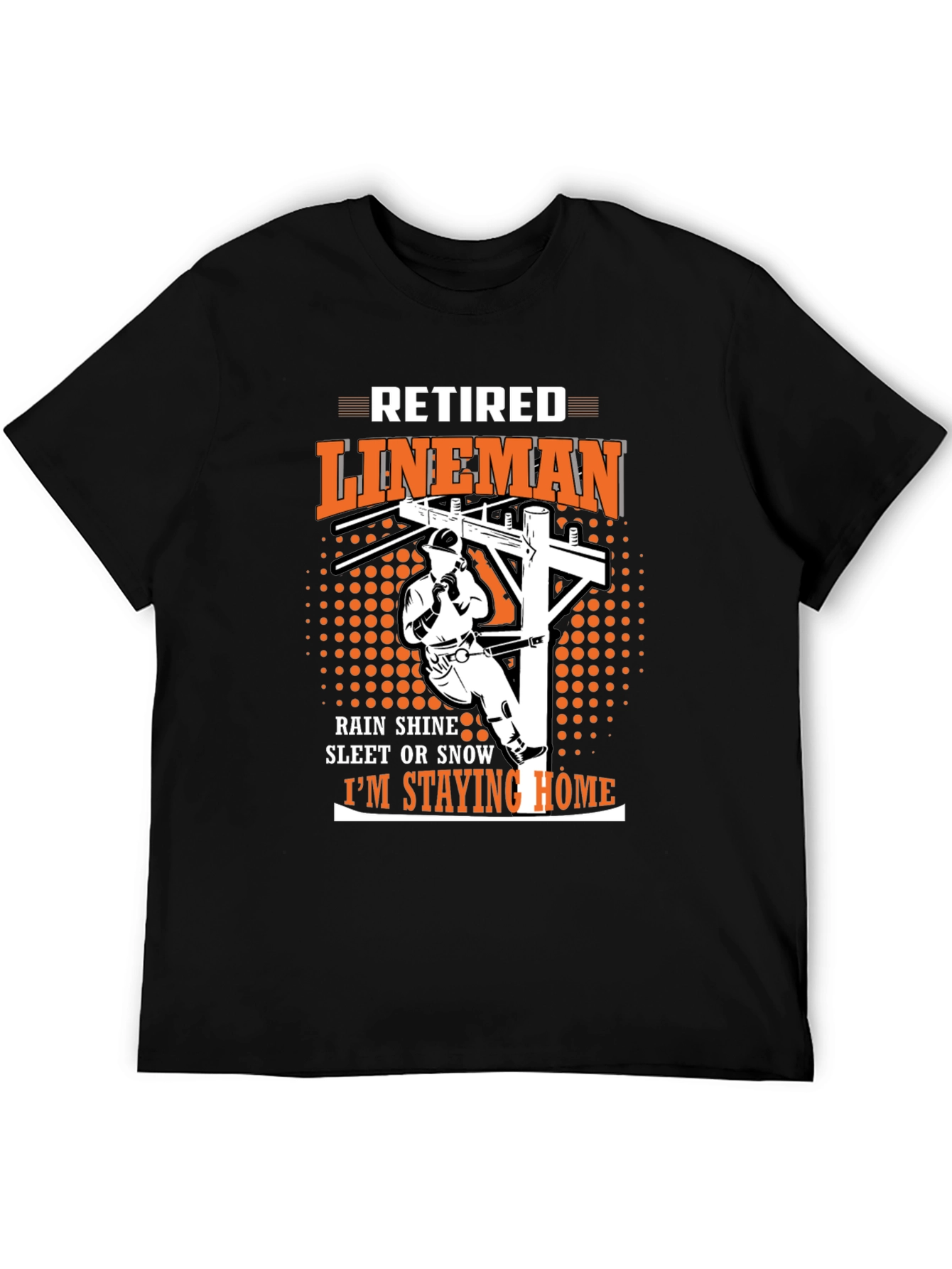 Retired Lineman Graphic T-Shirt
