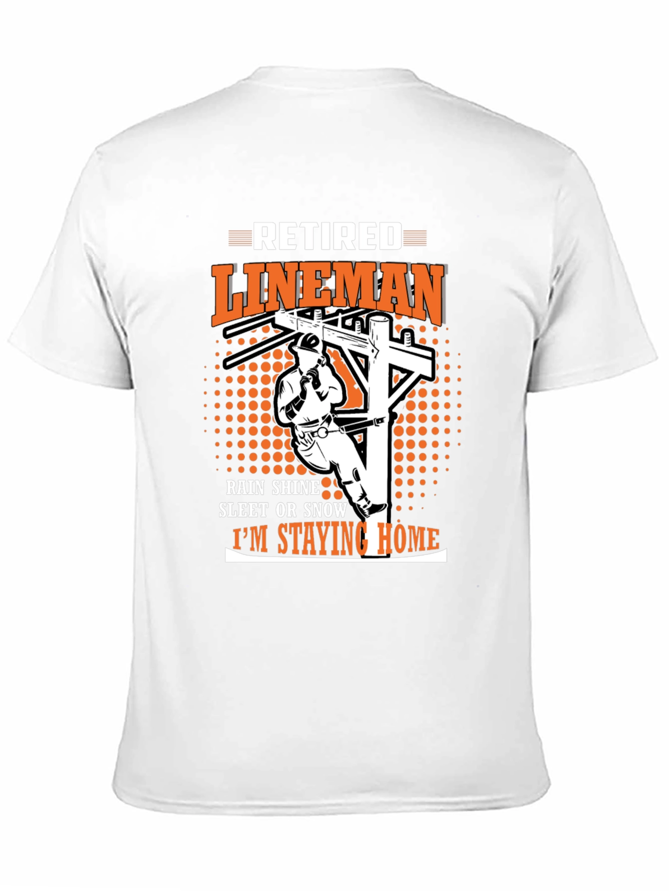 Retired Lineman Graphic T-Shirt