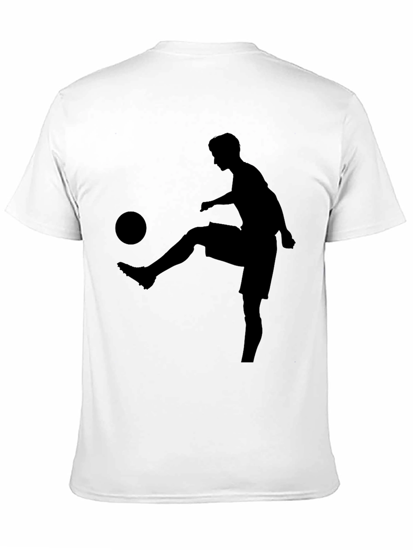 Soccer Player Graphic Black T-Shirt
