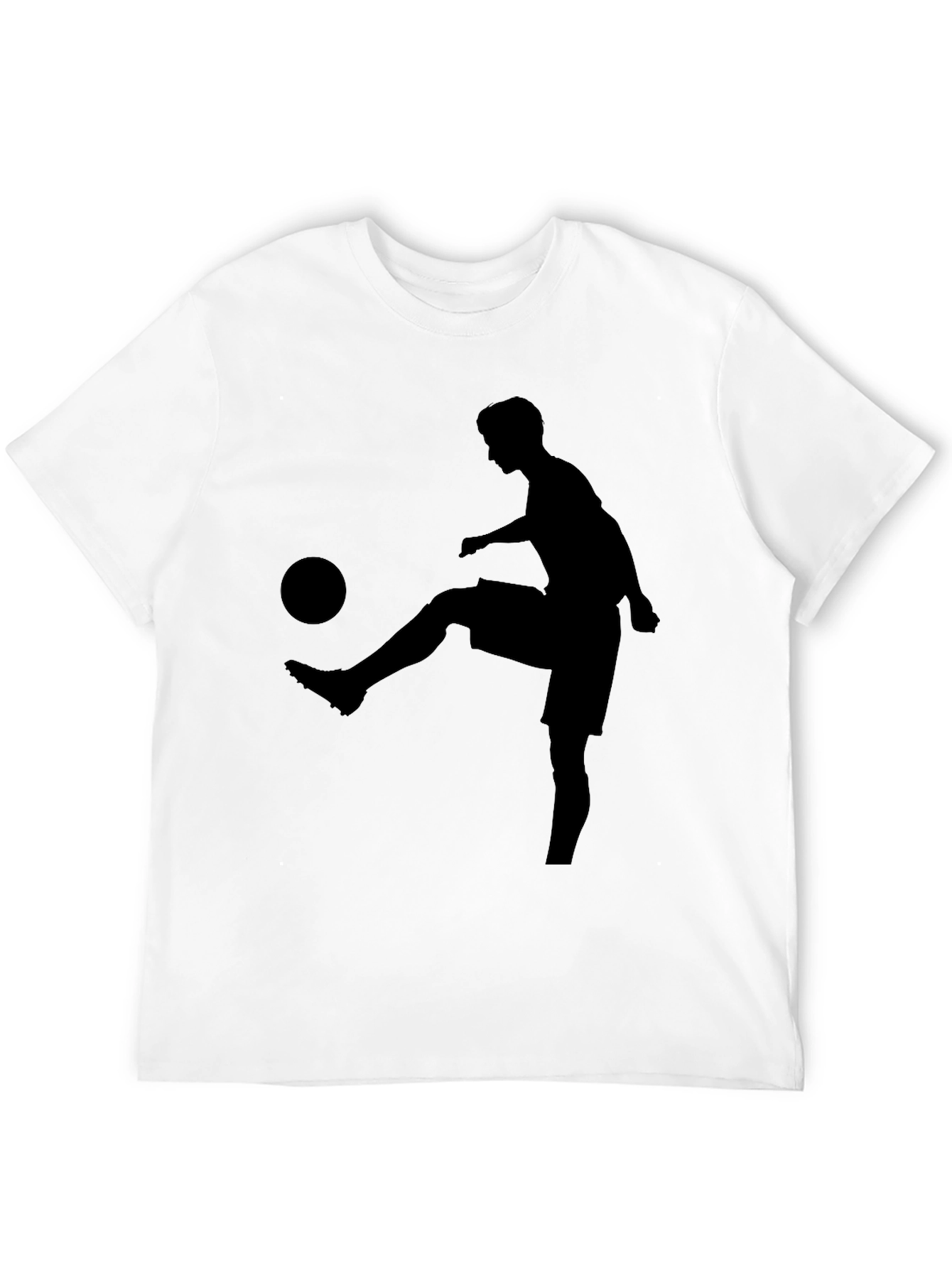 Soccer Player Graphic Black T-Shirt