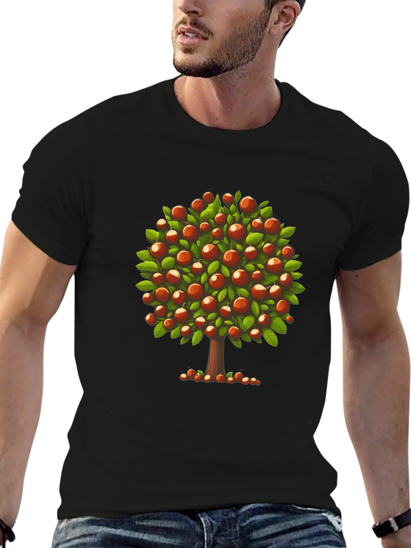 Apple Tree Graphic Tee -  Modern Style