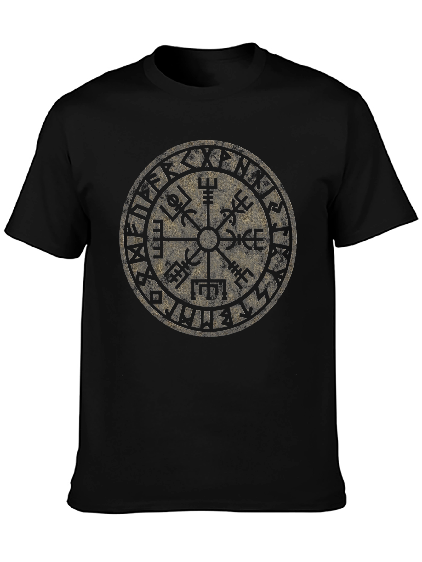 Viking Compass Vegvisir T-Shirt - Black