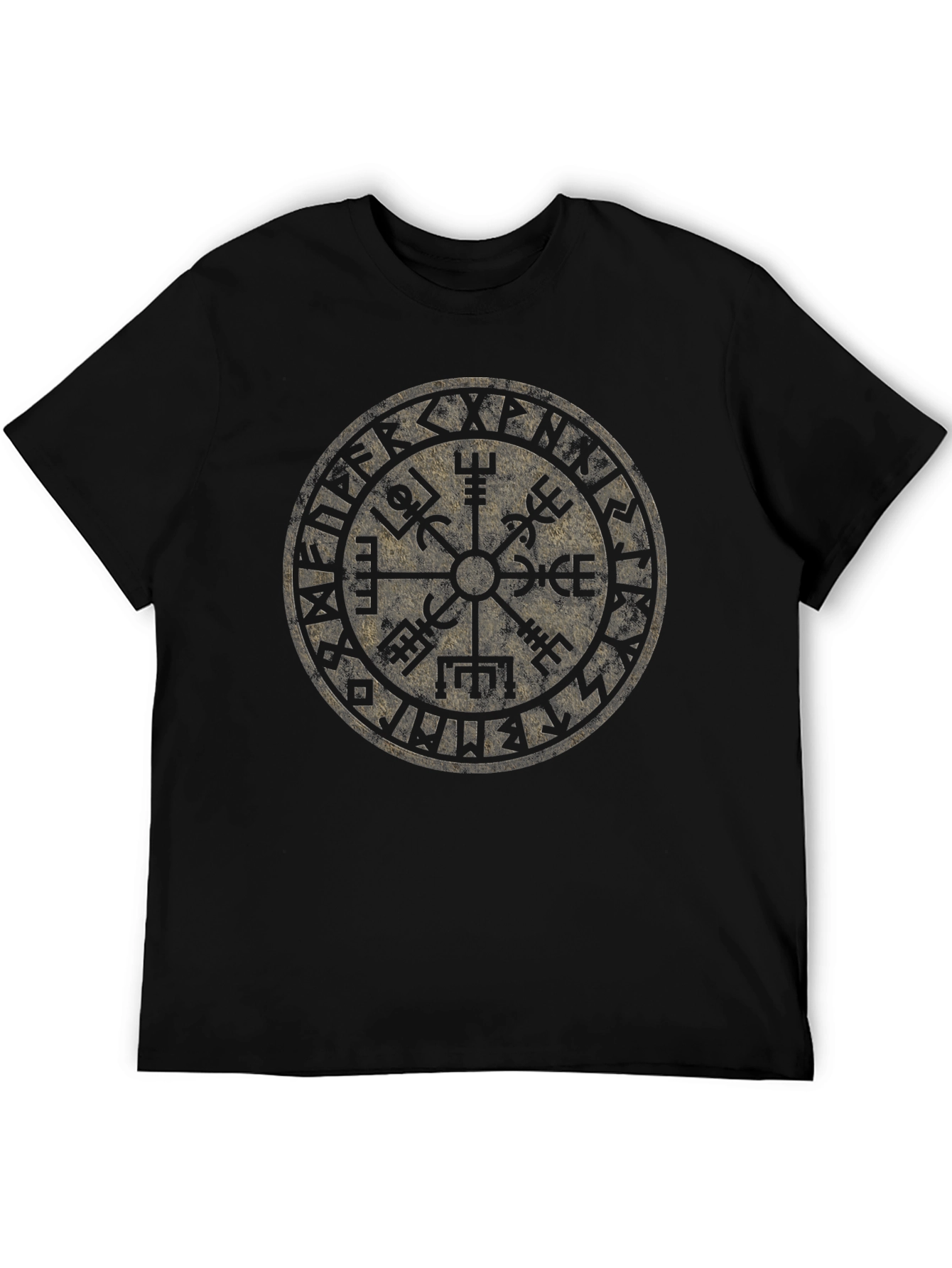Viking Compass Vegvisir T-Shirt - Black
