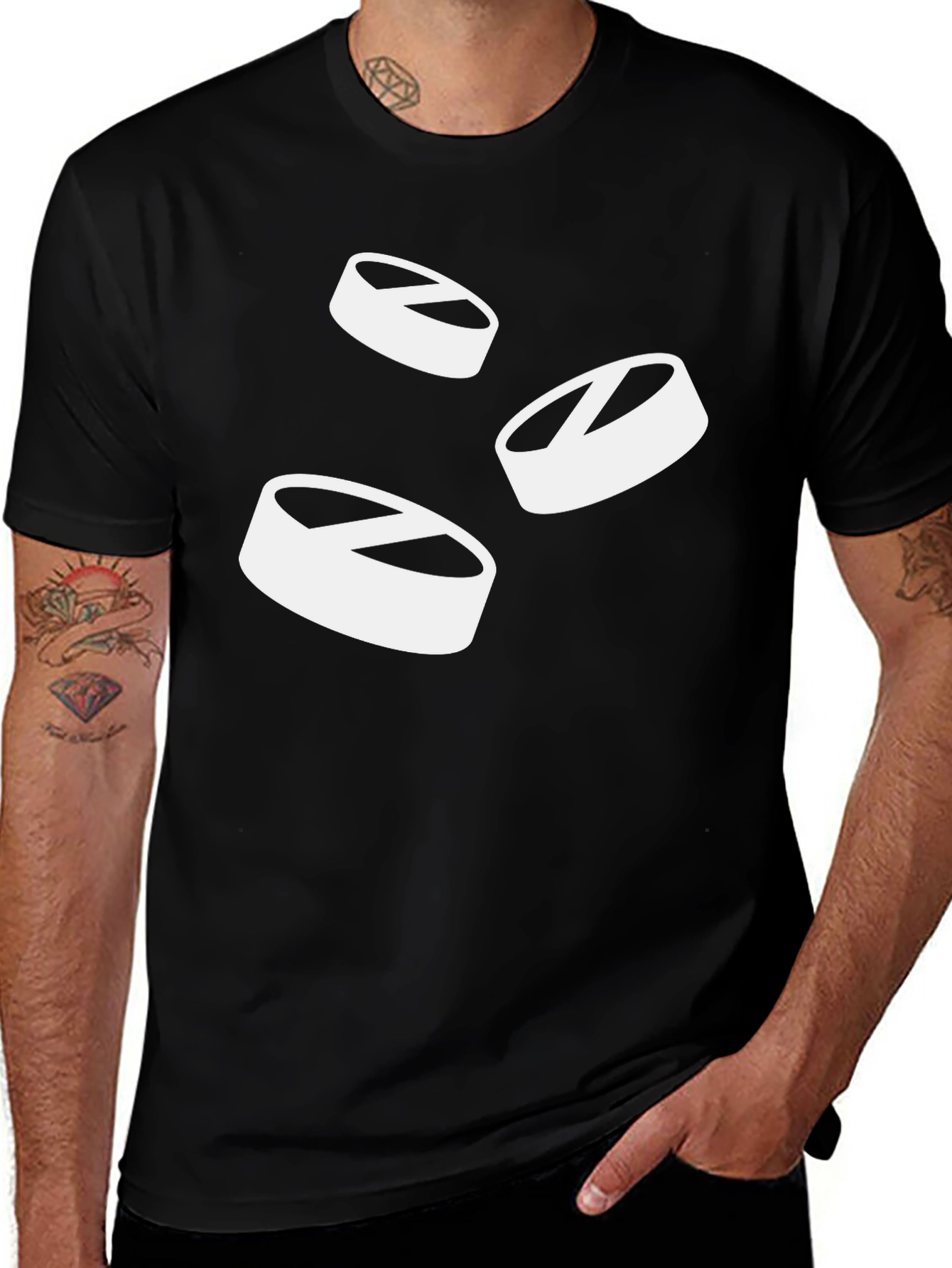 Pills Graphic T-Shirt - Black Cotton Tee
