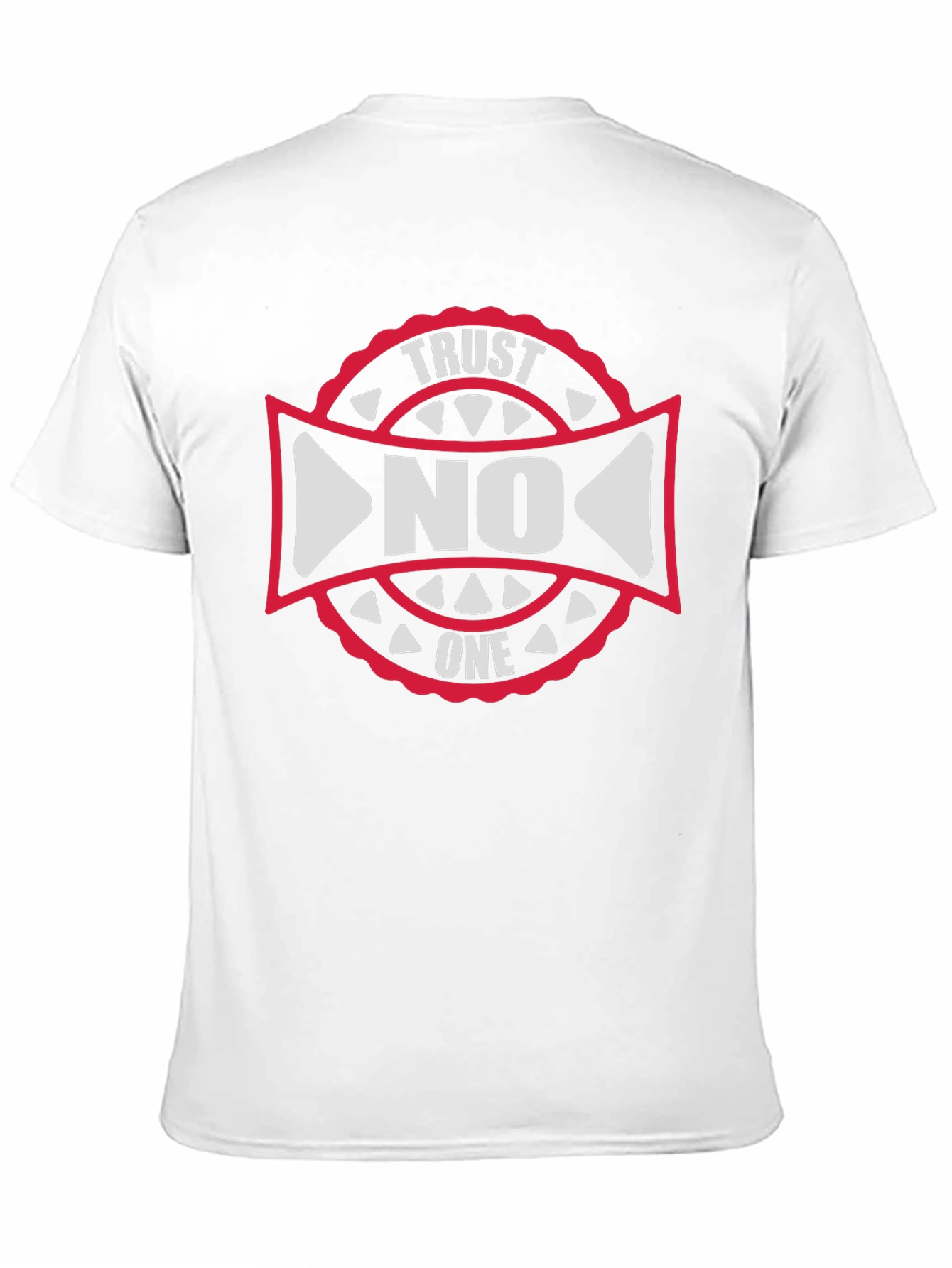 Trust No One Graphic Tee - Black Cotton T-Shirt