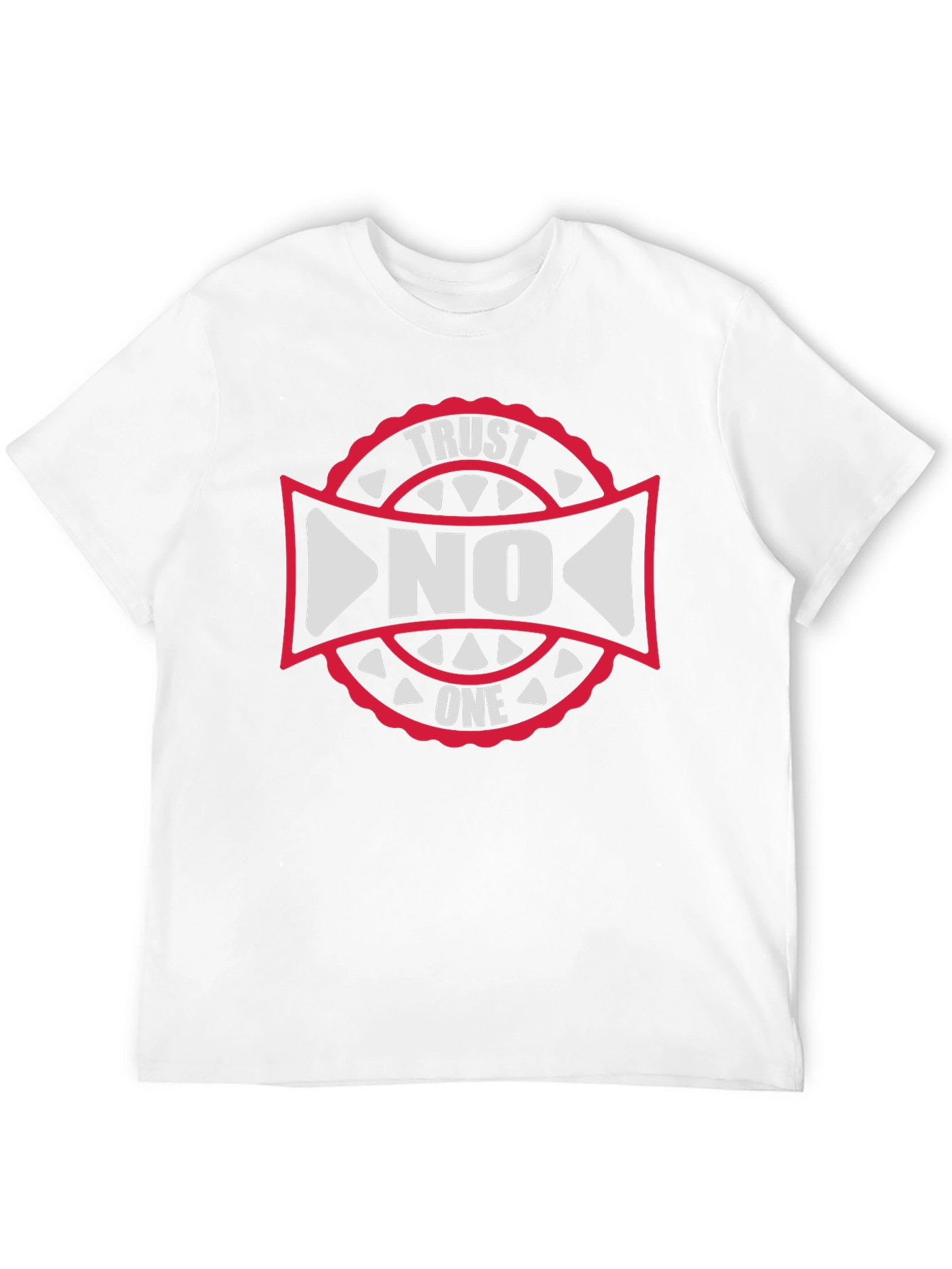Trust No One Graphic Tee - Black Cotton T-Shirt