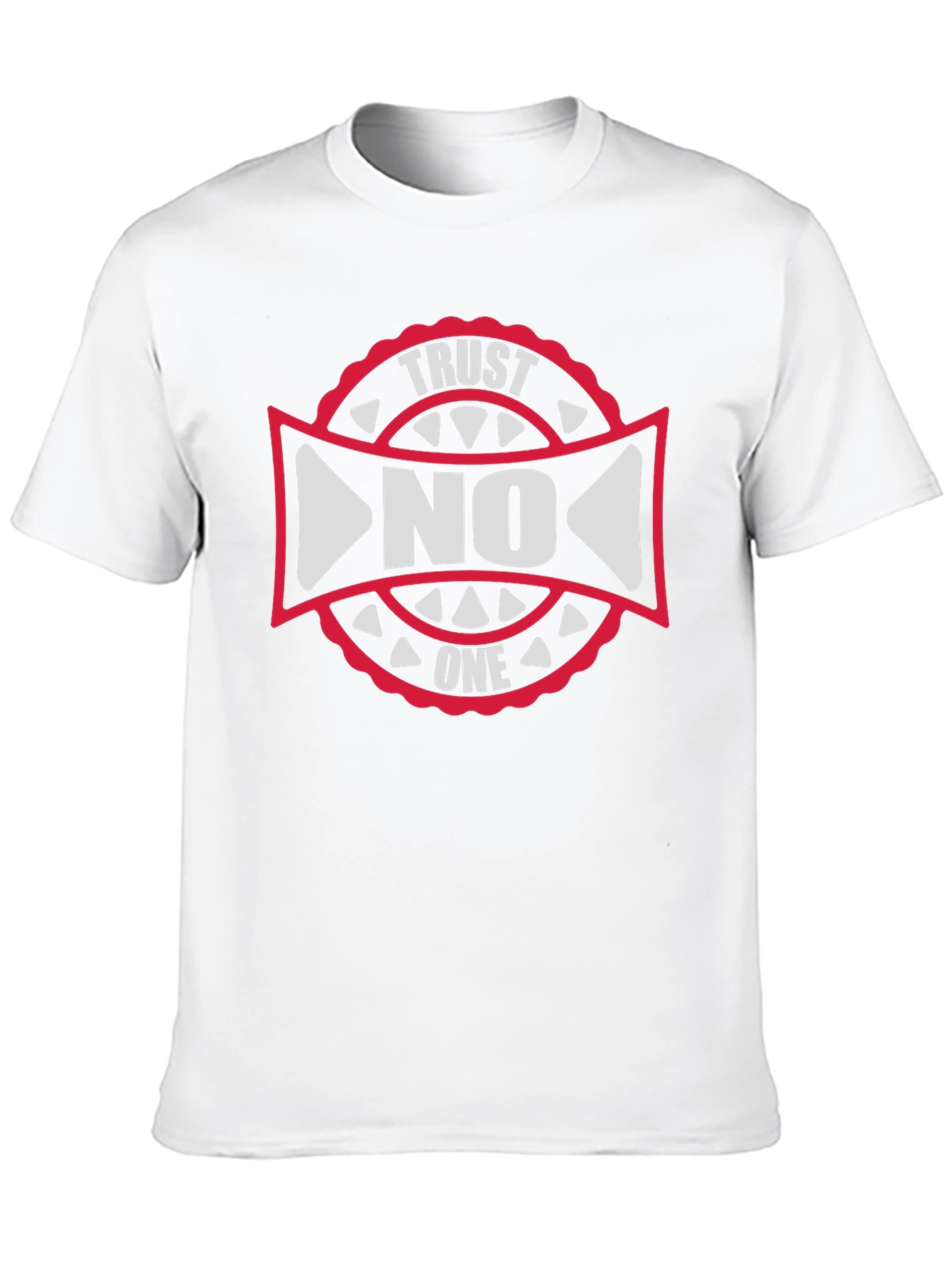 Trust No One Graphic Tee - Black Cotton T-Shirt