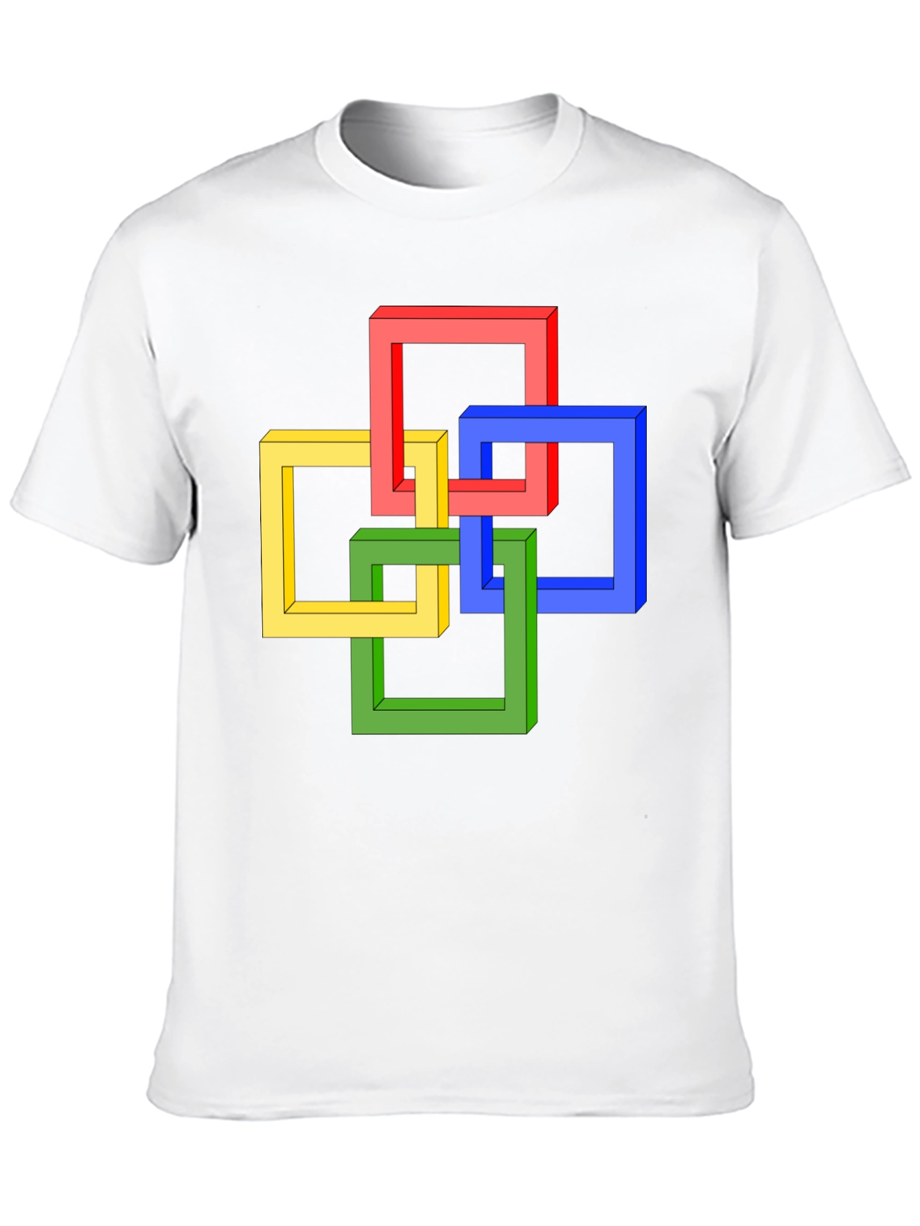Impossible Squares Graphic Tee - Black