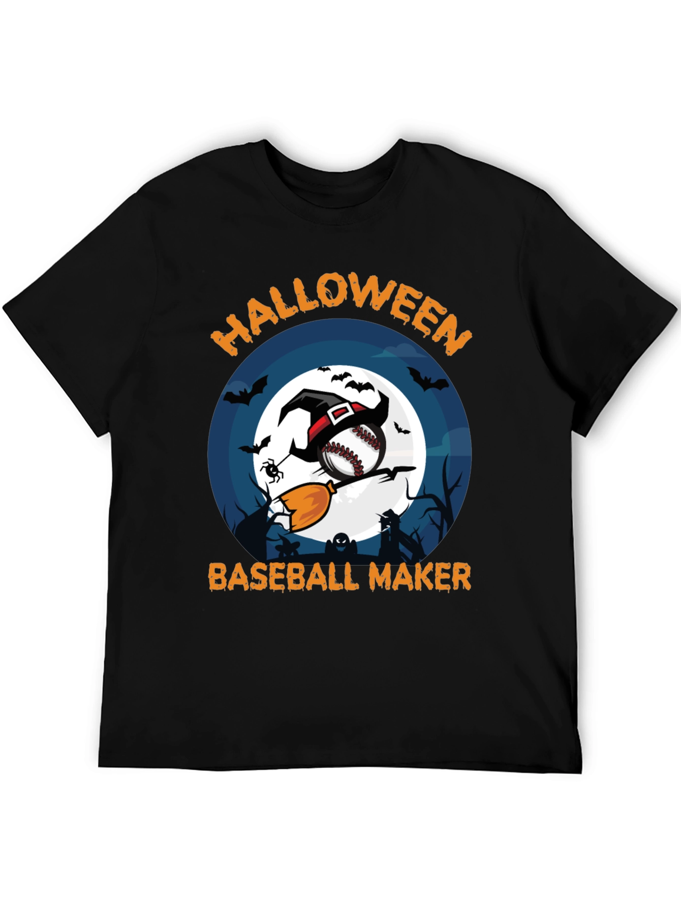 Halloween Baseball Maker Graphic Tee