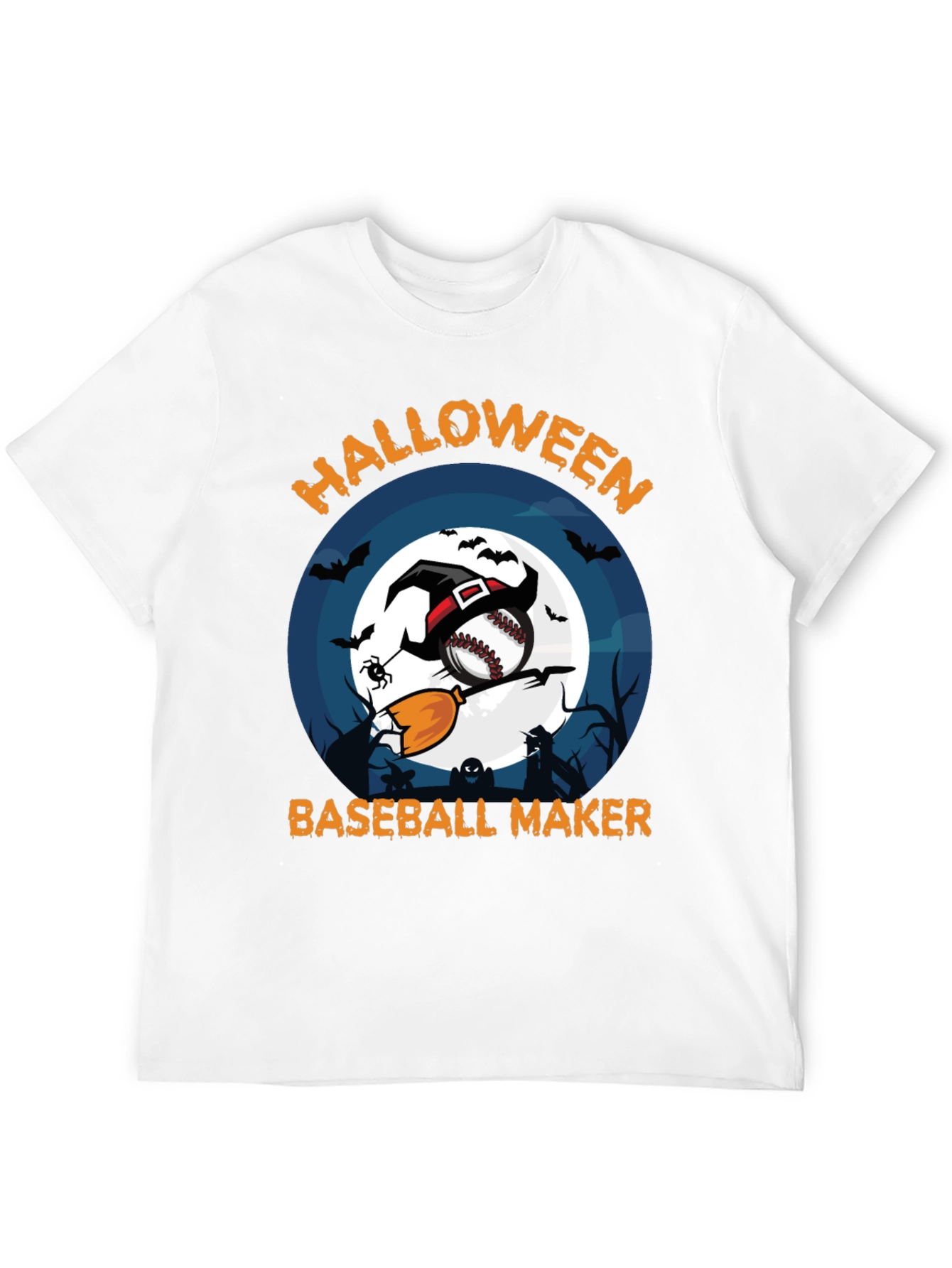 Halloween Baseball Maker Graphic Tee
