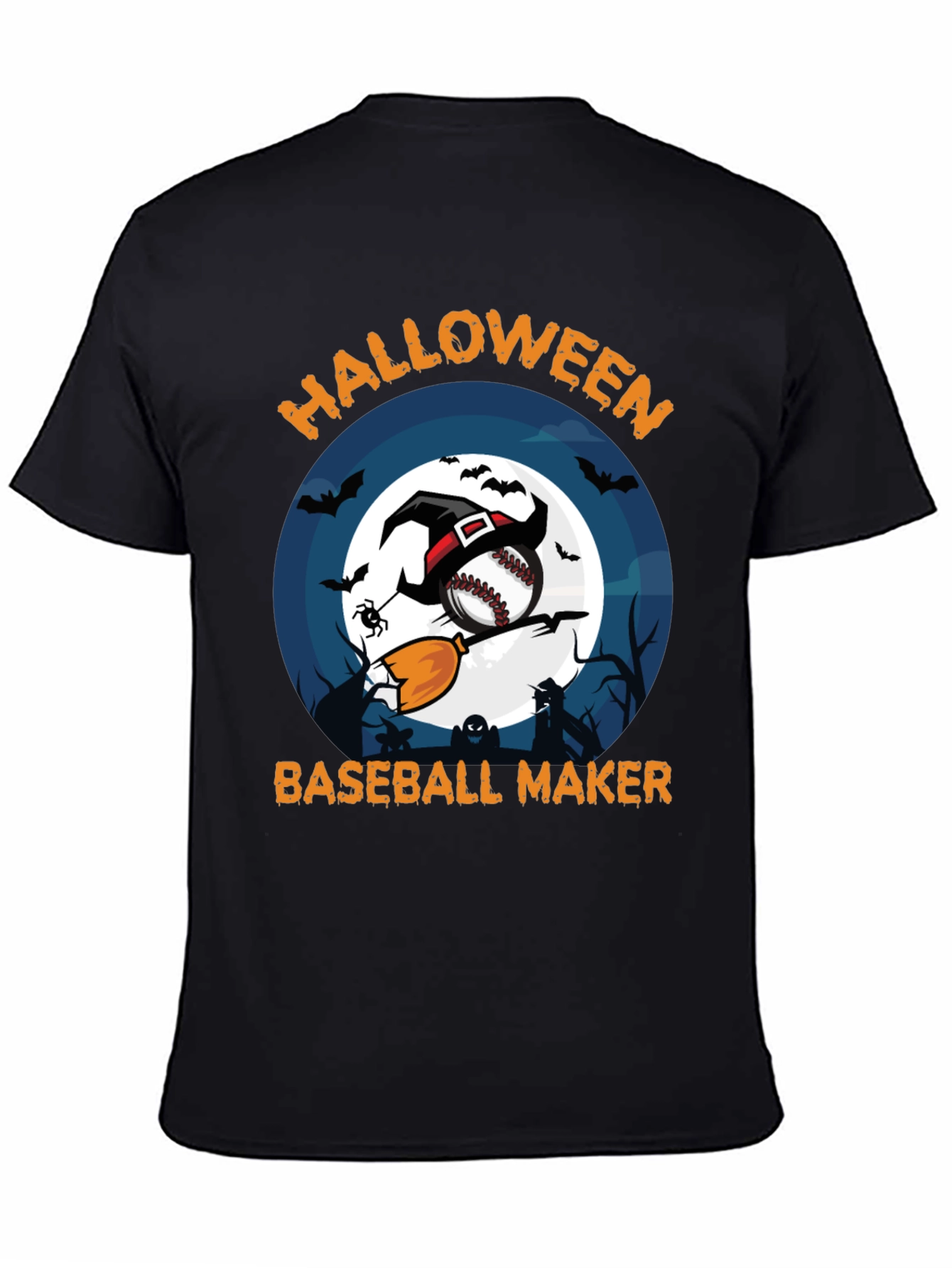 Halloween Baseball Maker Graphic Tee