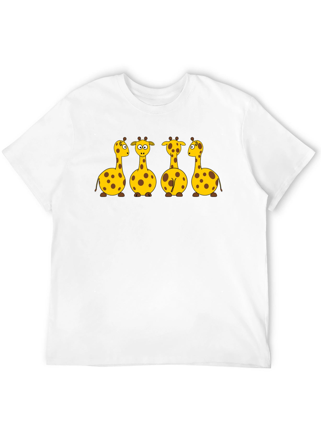 Giraffe Graphic Black Tee