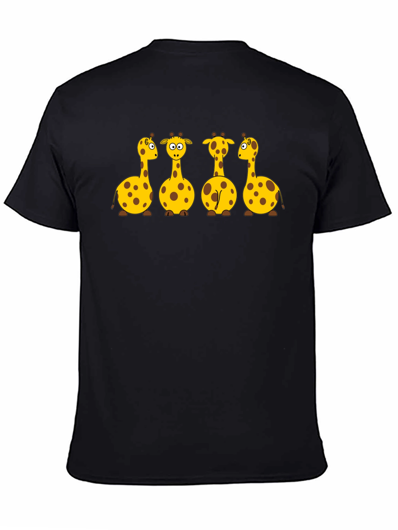 Giraffe Graphic Black Tee