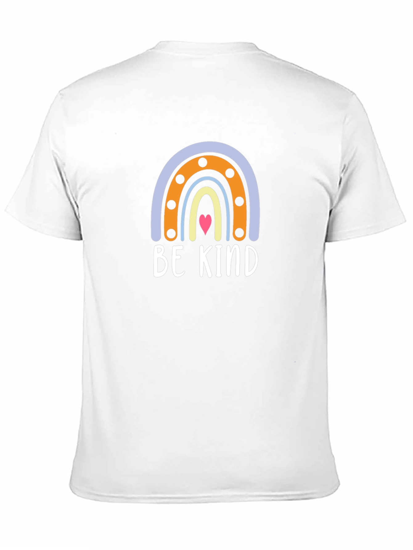 Be Kind Rainbow Graphic Tee - Black Crew Neck