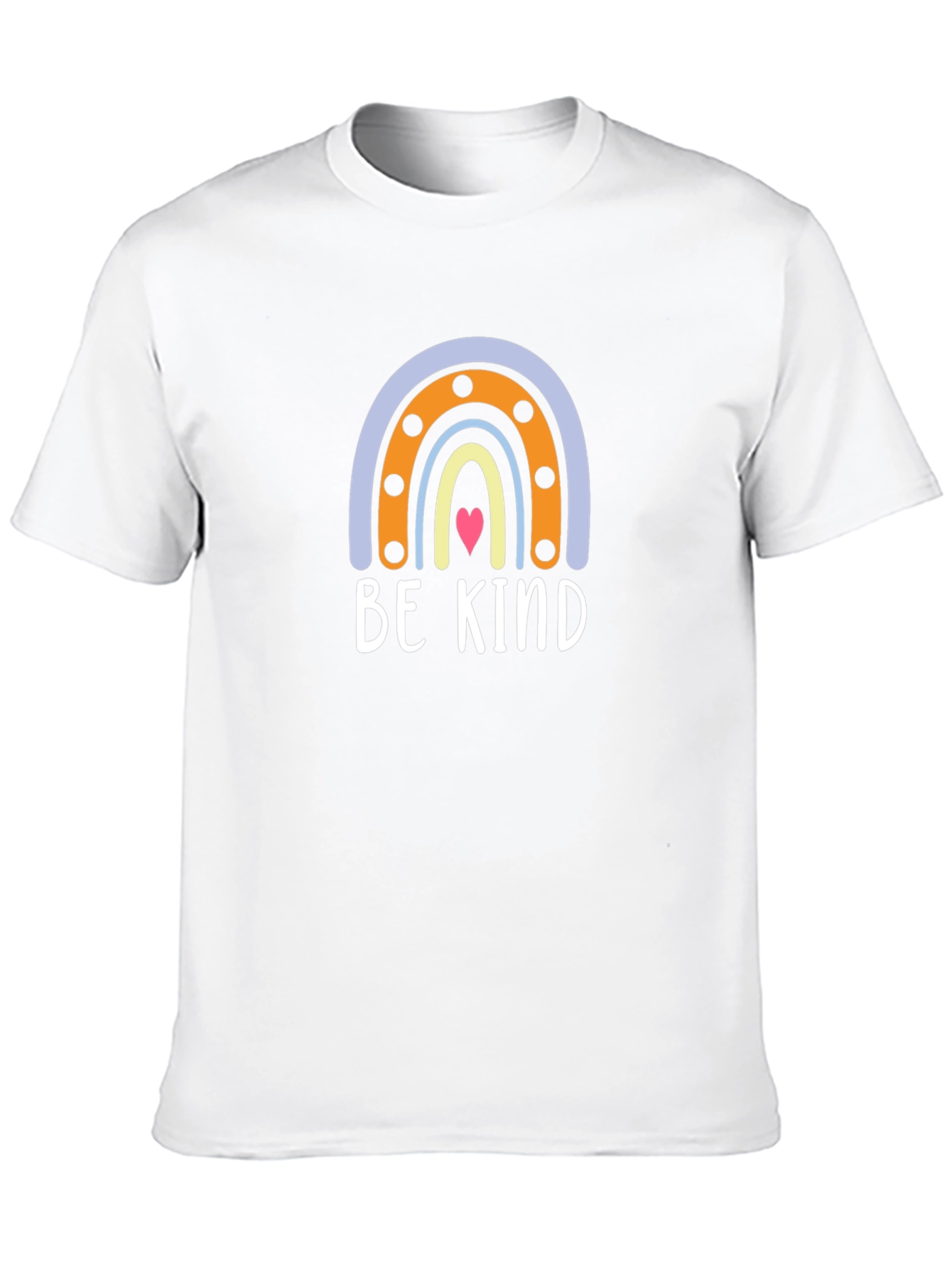 Be Kind Rainbow Graphic Tee - Black Crew Neck
