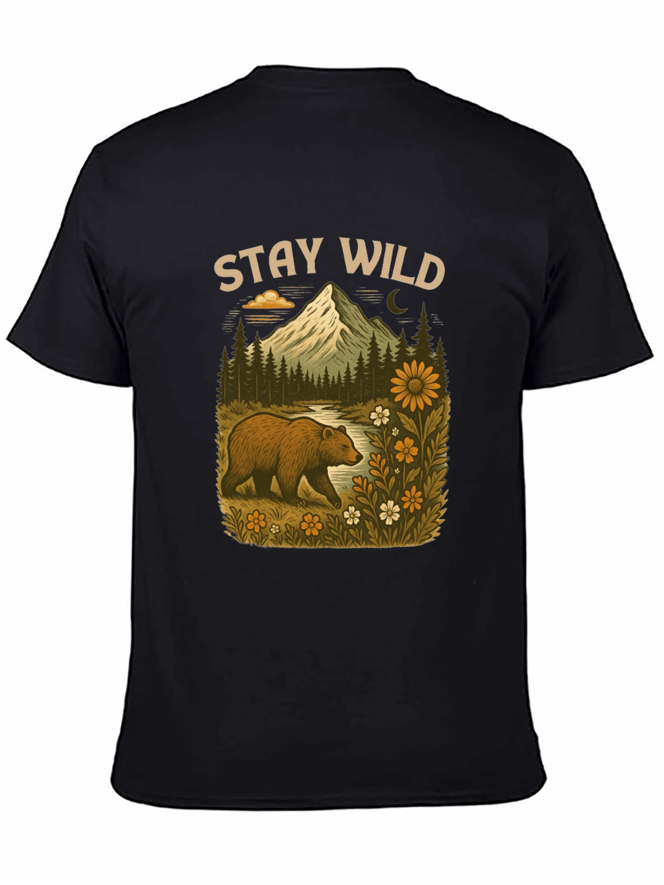 Stay Wild Bear Mountain Graphic Tee