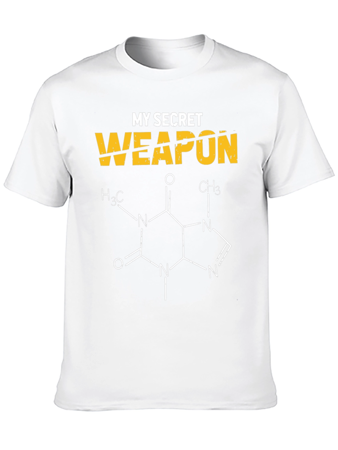 My Secret Weapon - Caffeine Molecule T-Shirt