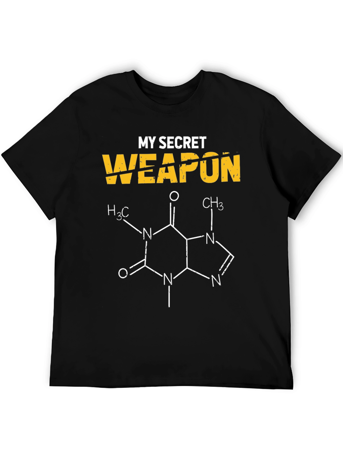 My Secret Weapon - Caffeine Molecule T-Shirt