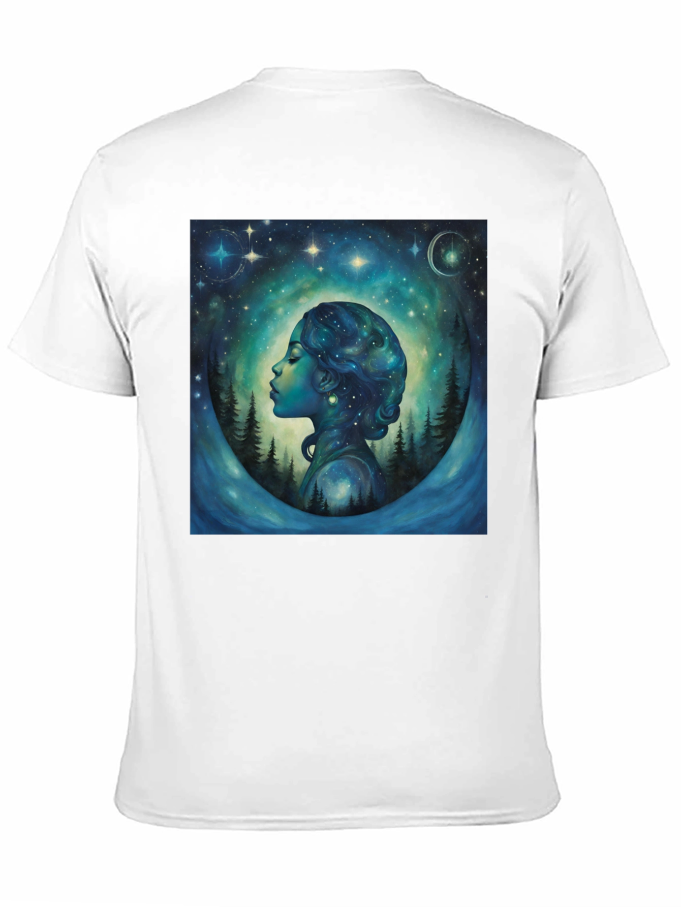 Celestial Dreamscape T-Shirt - Black