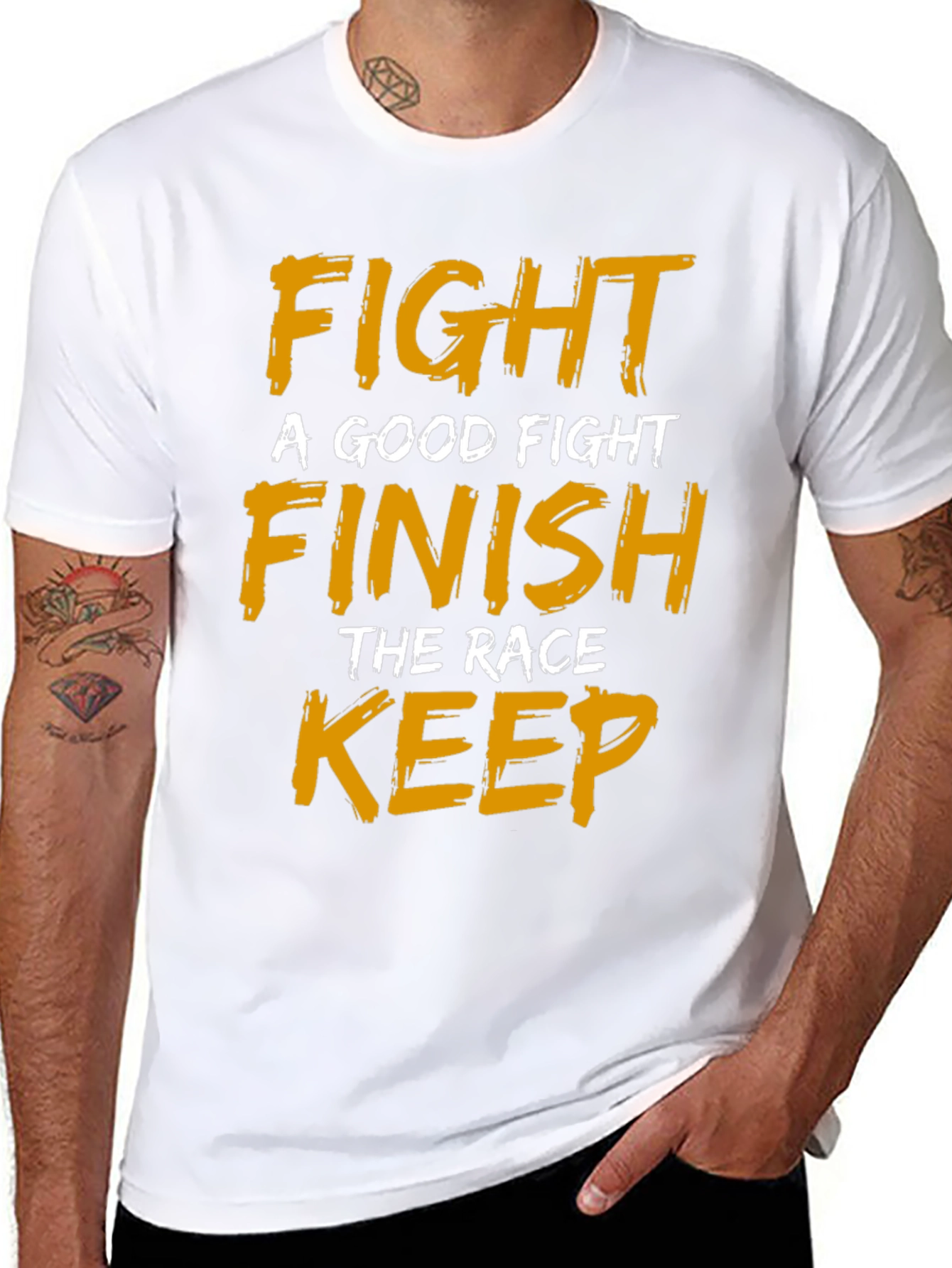 Motivational Fight Finish Keep T-Shirt