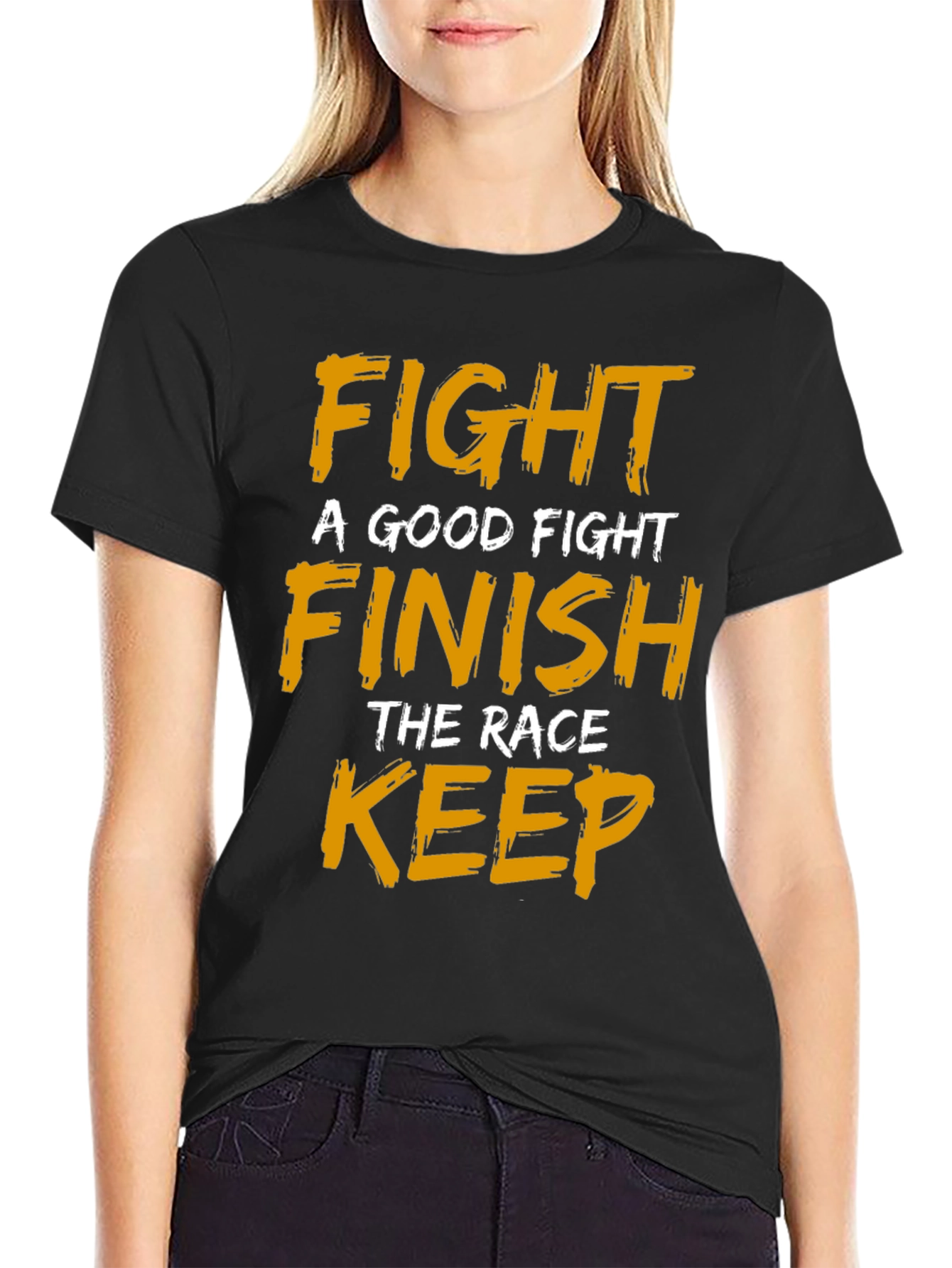 Motivational Fight Finish Keep T-Shirt